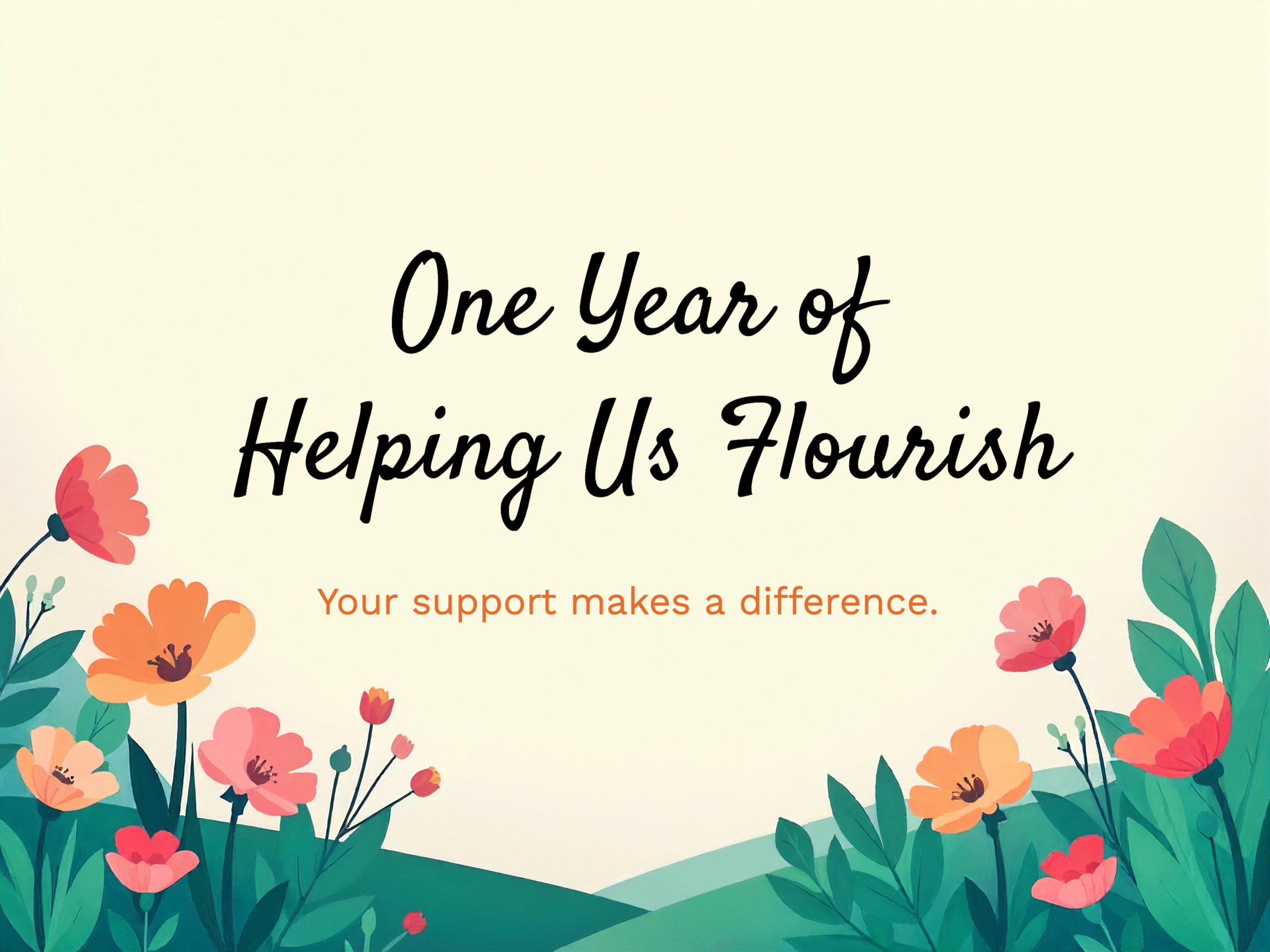 Gratitude in Bloom eCard Template