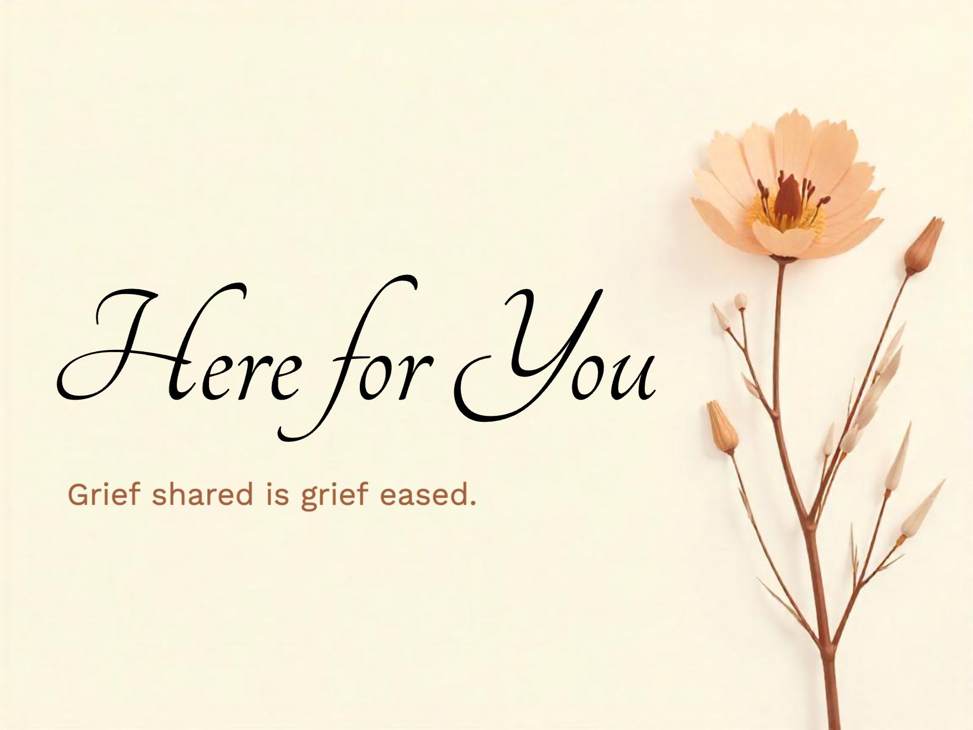 Quiet Support eCard Template