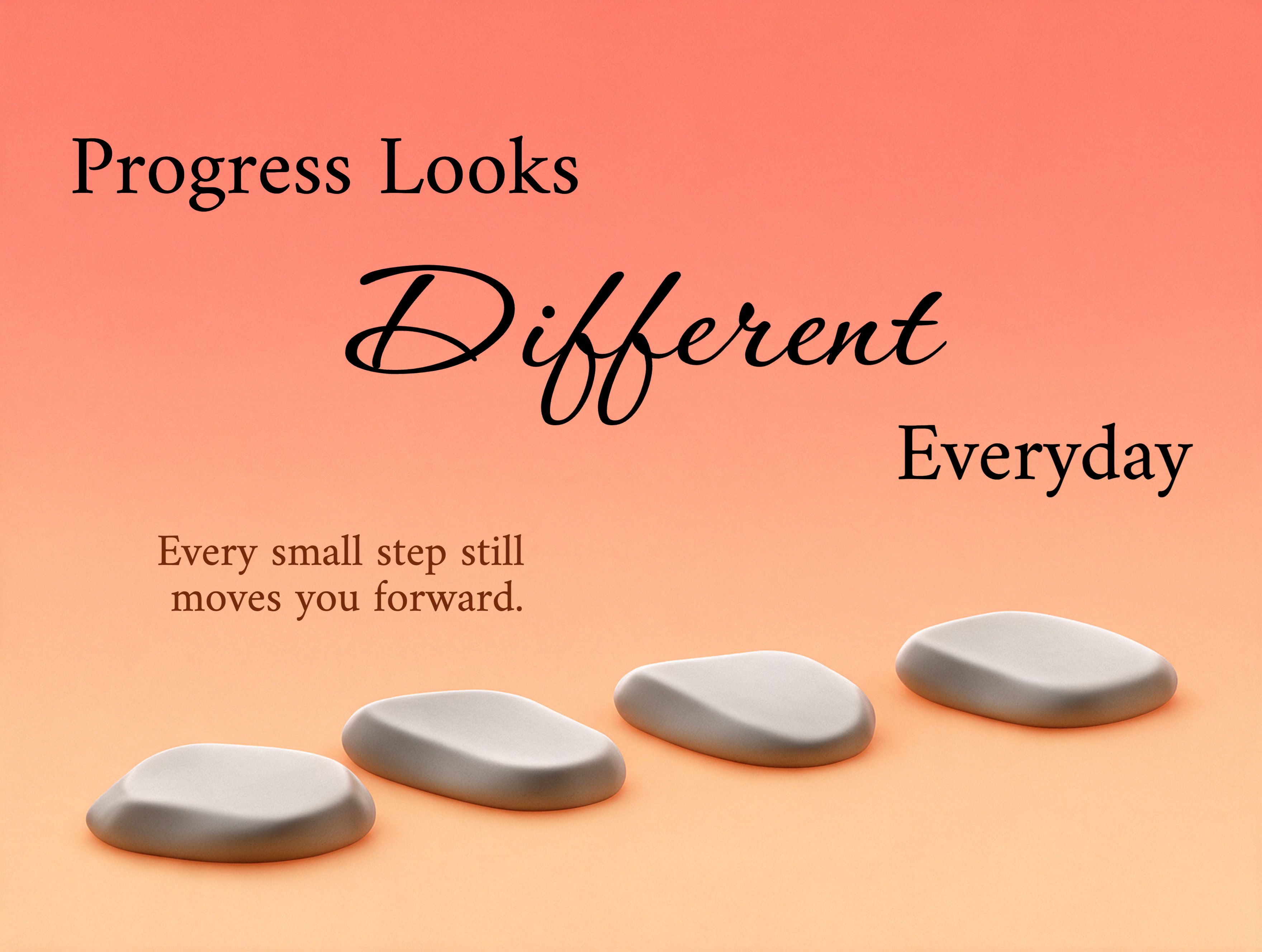 One Step At A Time eCard template preview