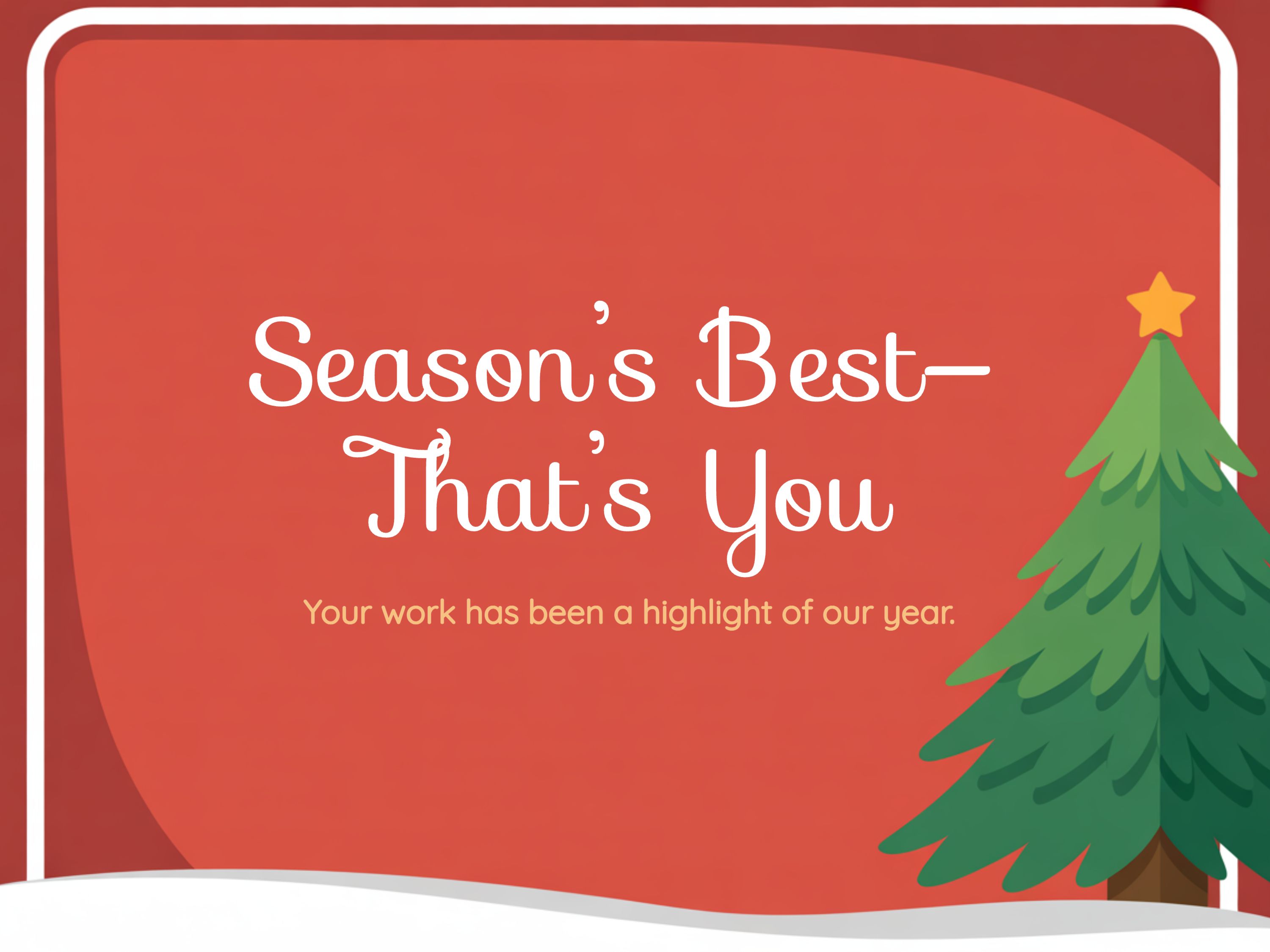 Festive Gratitude Holiday Card eCard Template