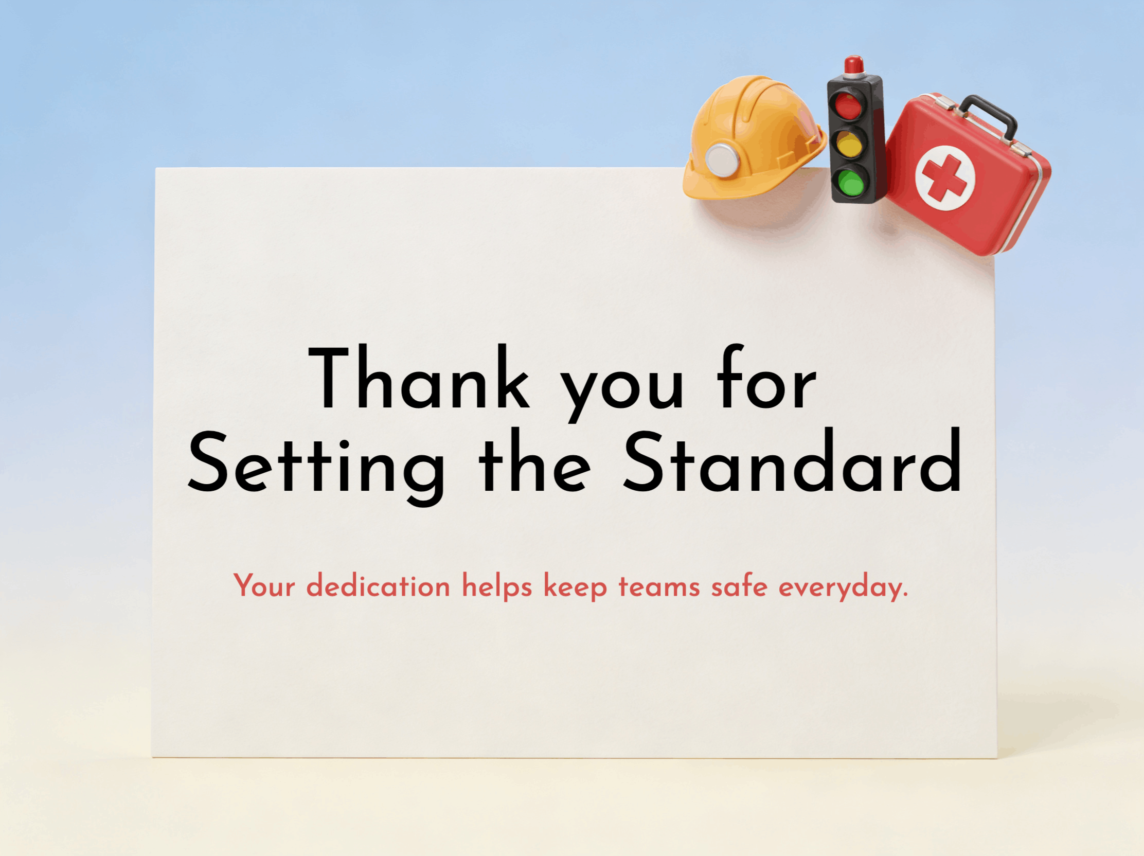 Workplace Safety Champions eCard template preview