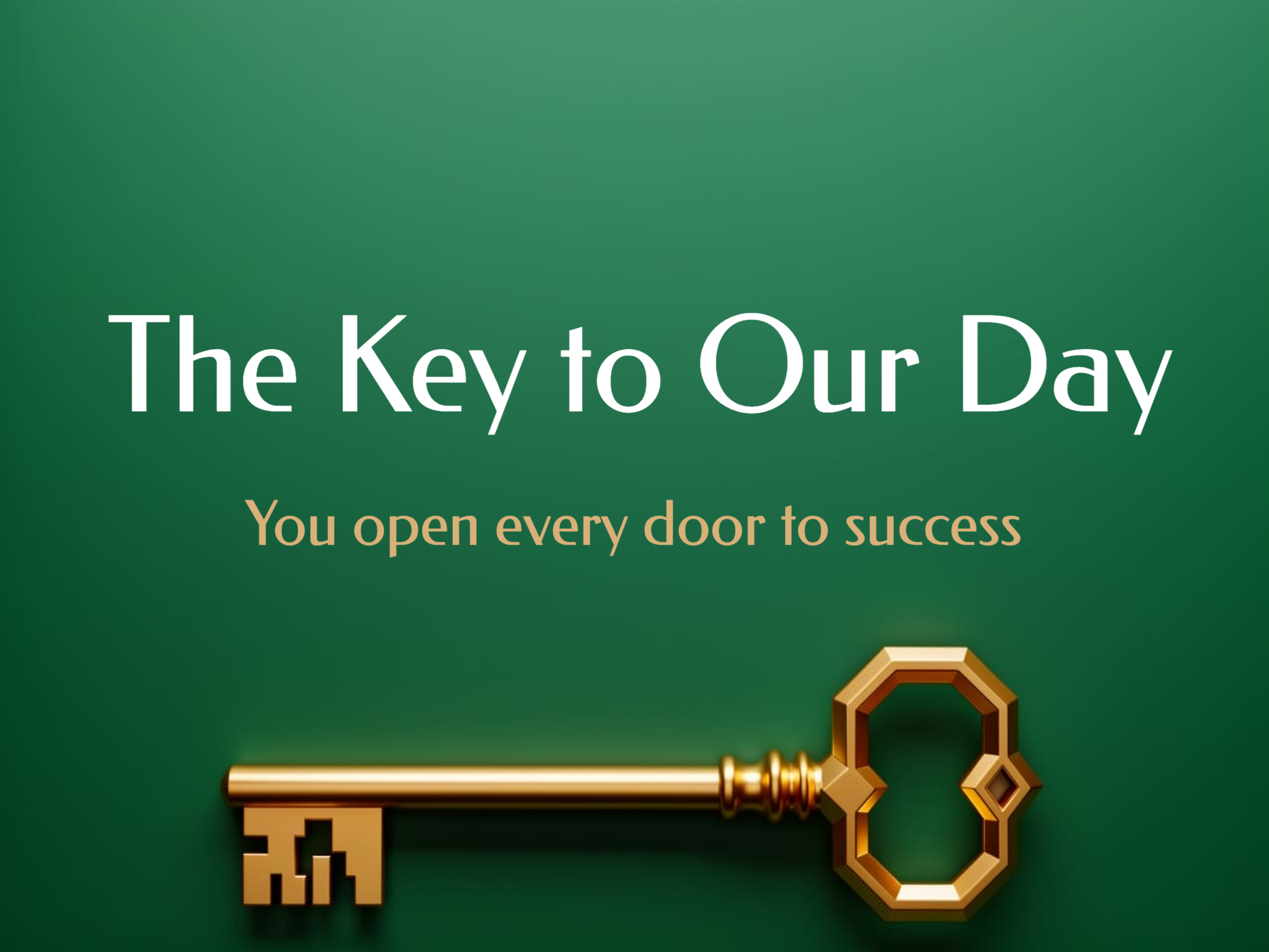 Golden Key eCard Template