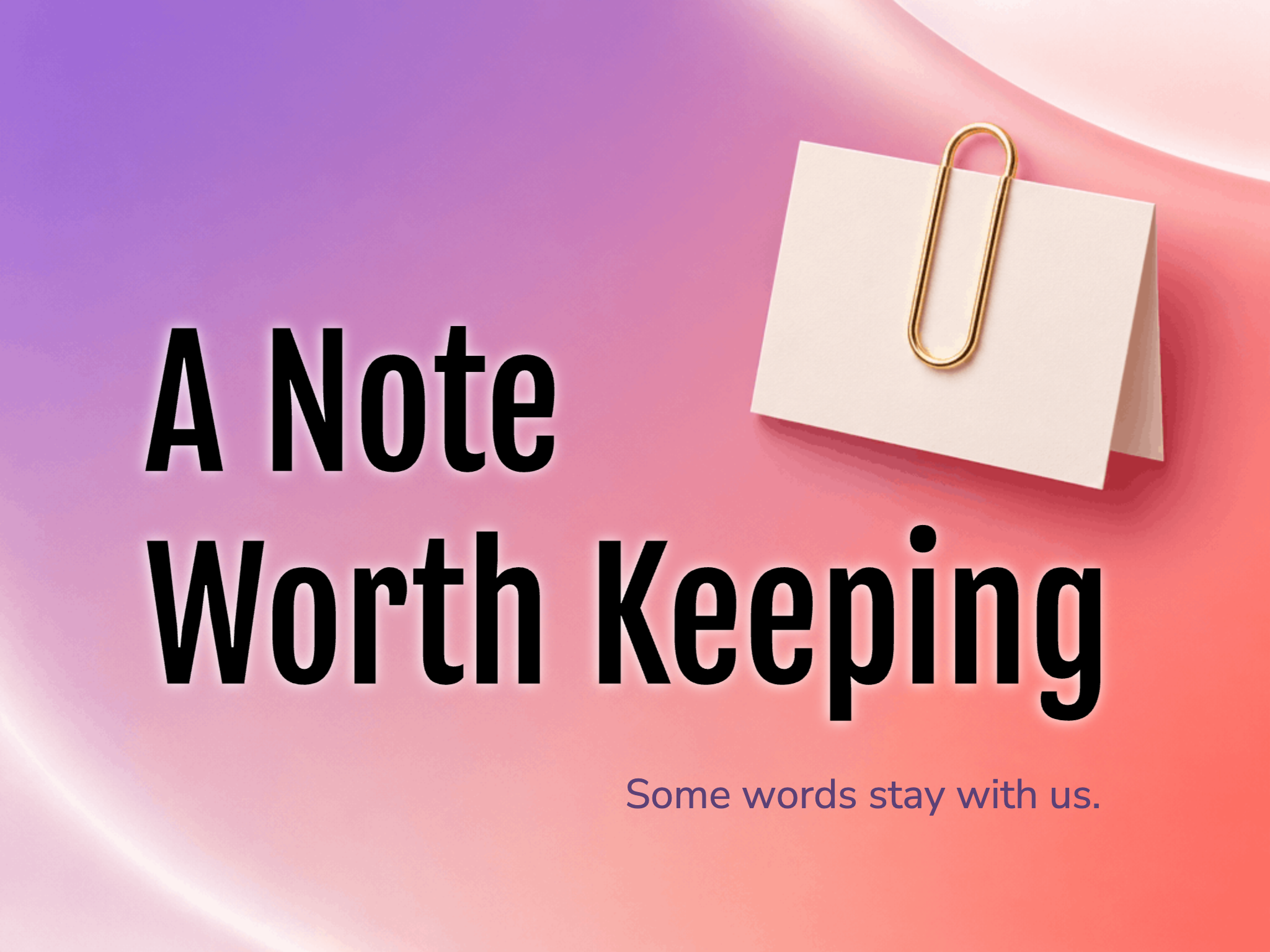 Special Note eCard template preview