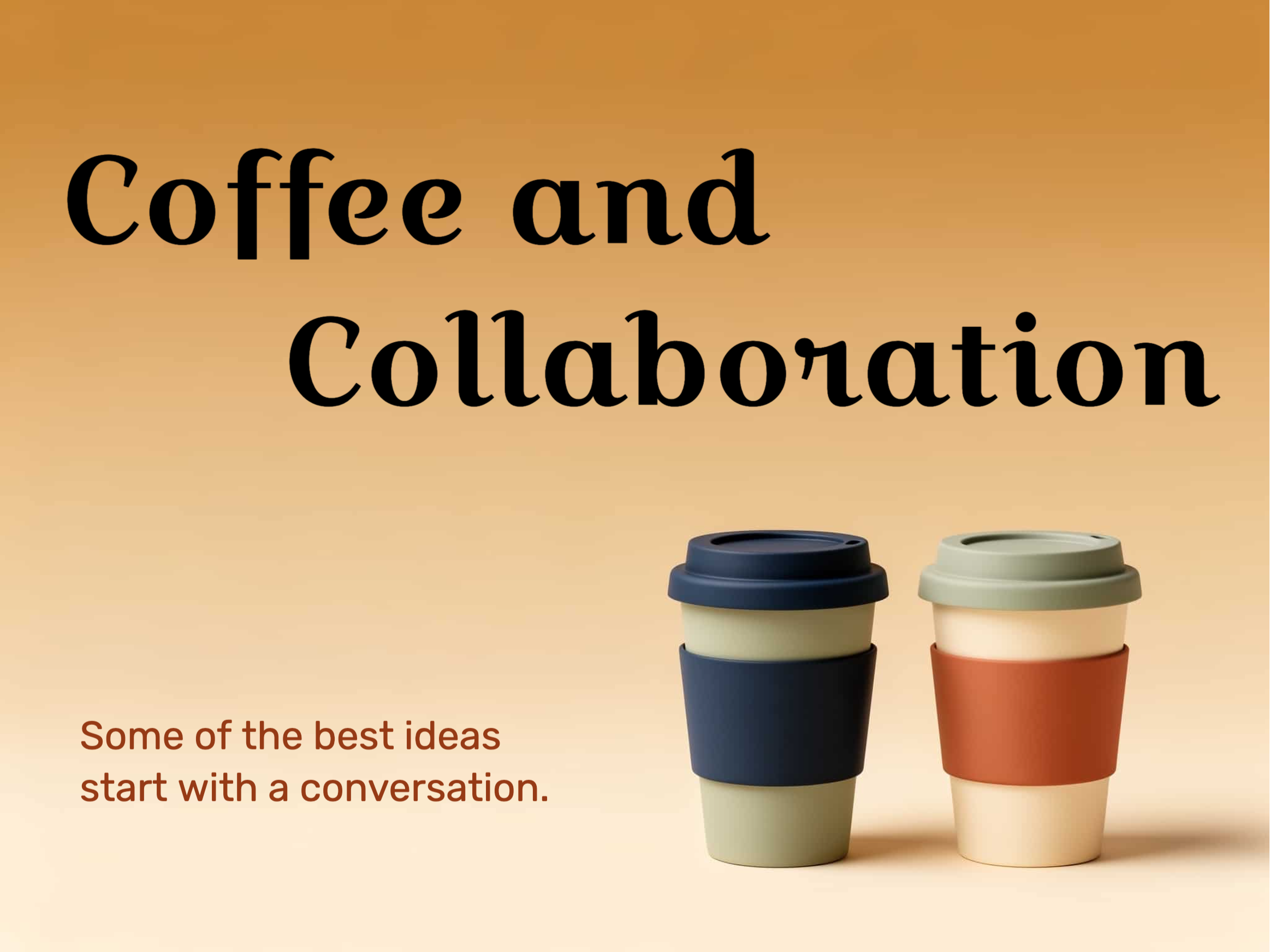Coffee Chat eCard template preview