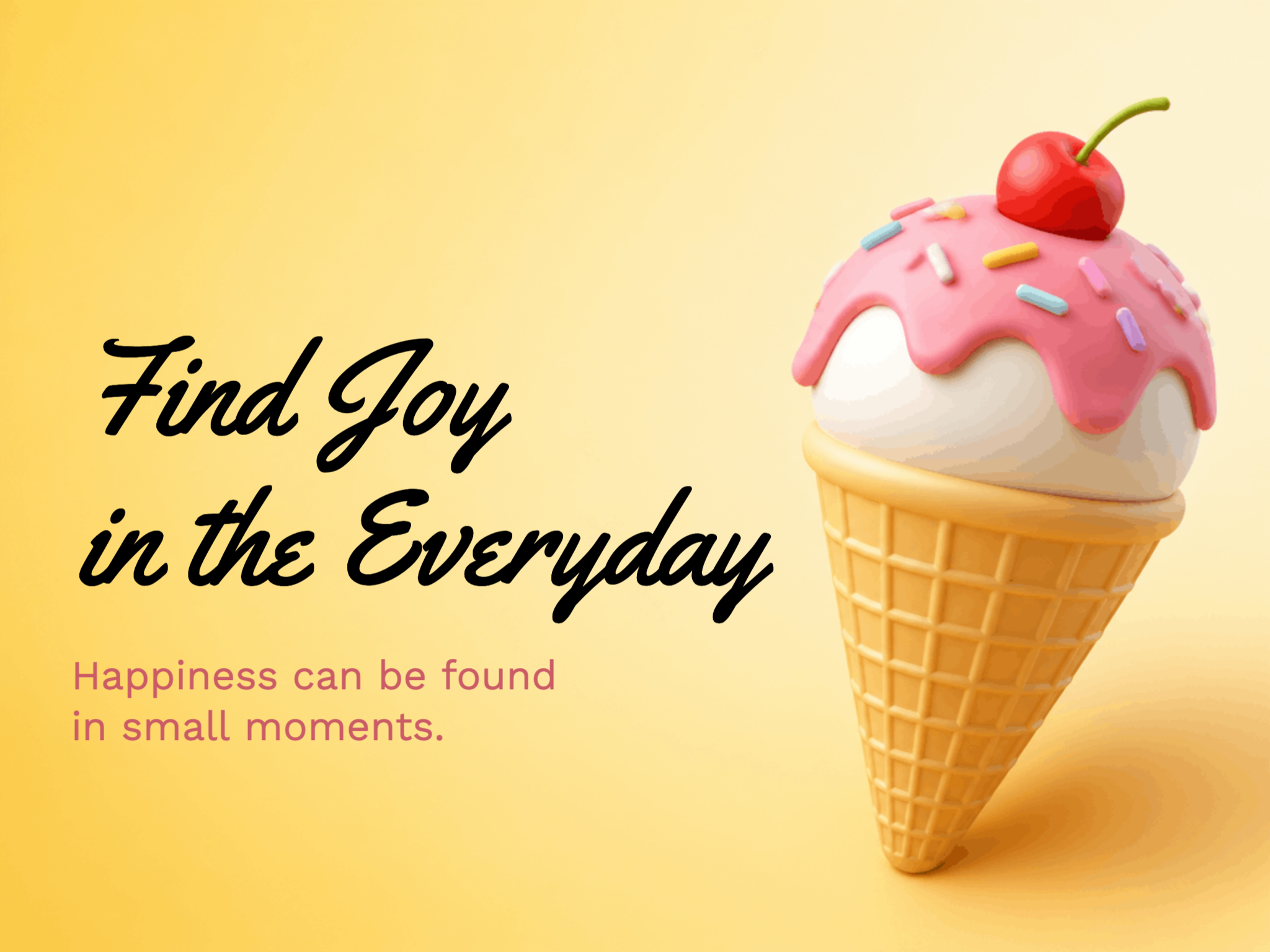 Find Joy in the Everyday eCard template preview