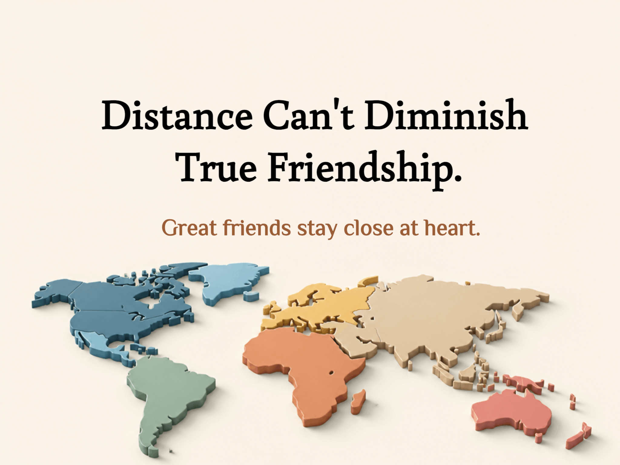 Friendship Across the Miles eCard template preview