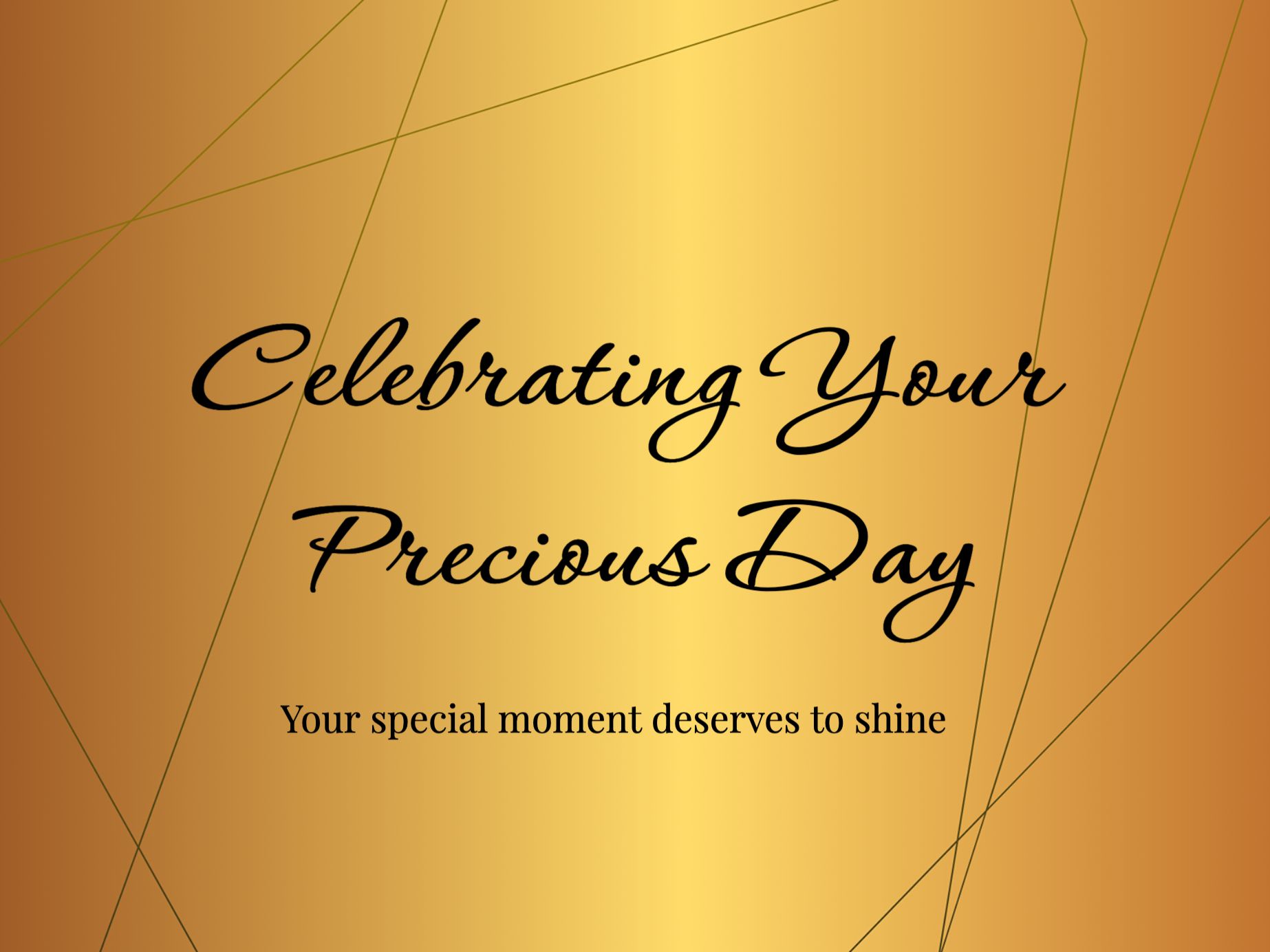 Golden Milestone eCard Template