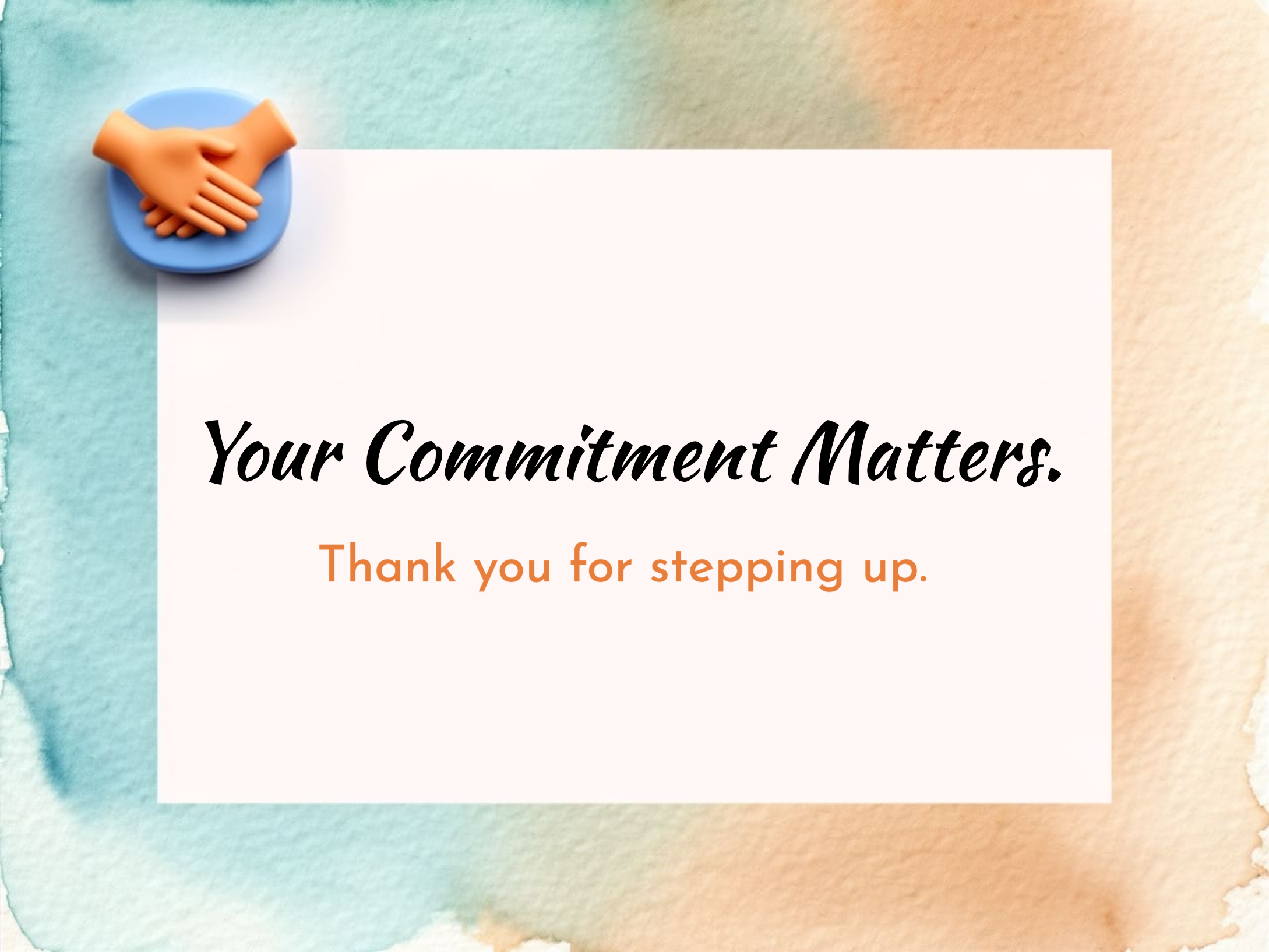 Dedicated to Service eCard Template