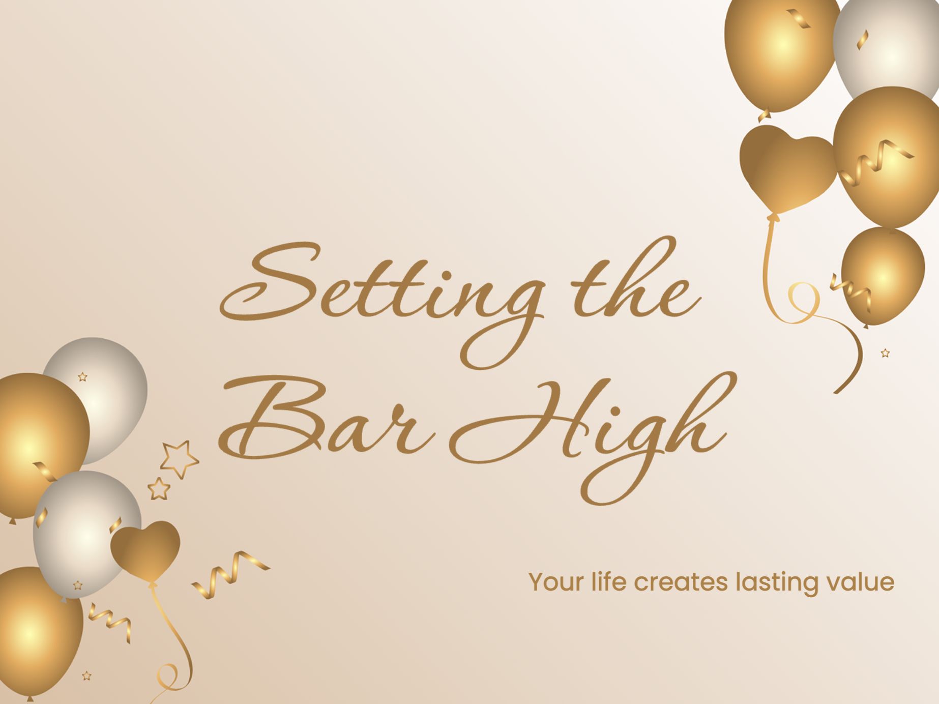 Gold Standard eCard Template