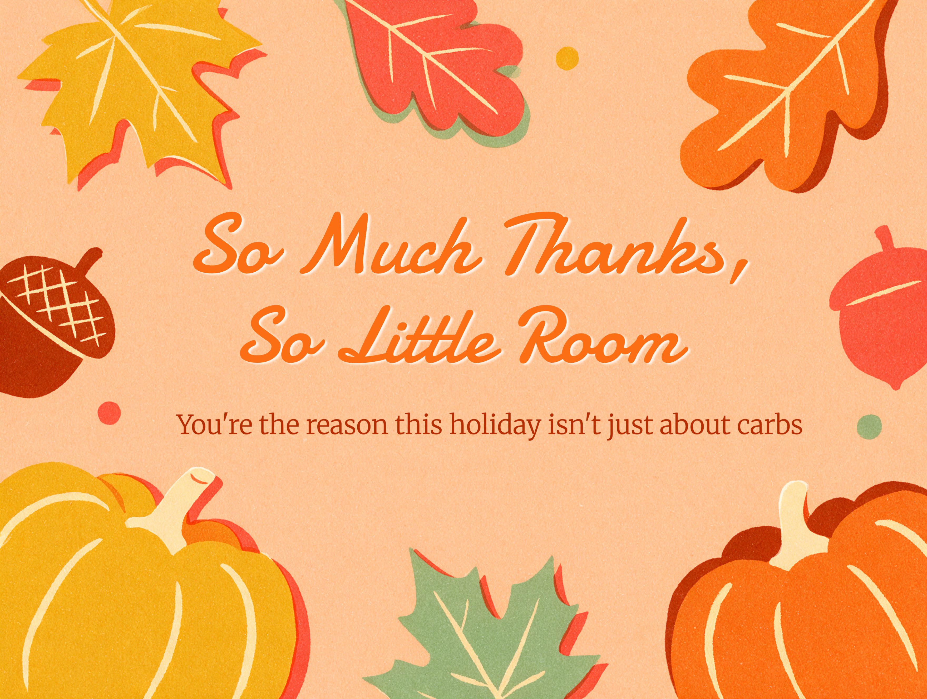 Stuffed with Thanks eCard Template