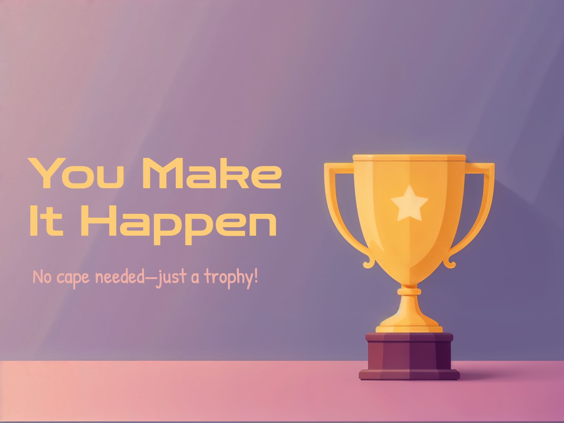 You Deserve the Trophy eCard Template