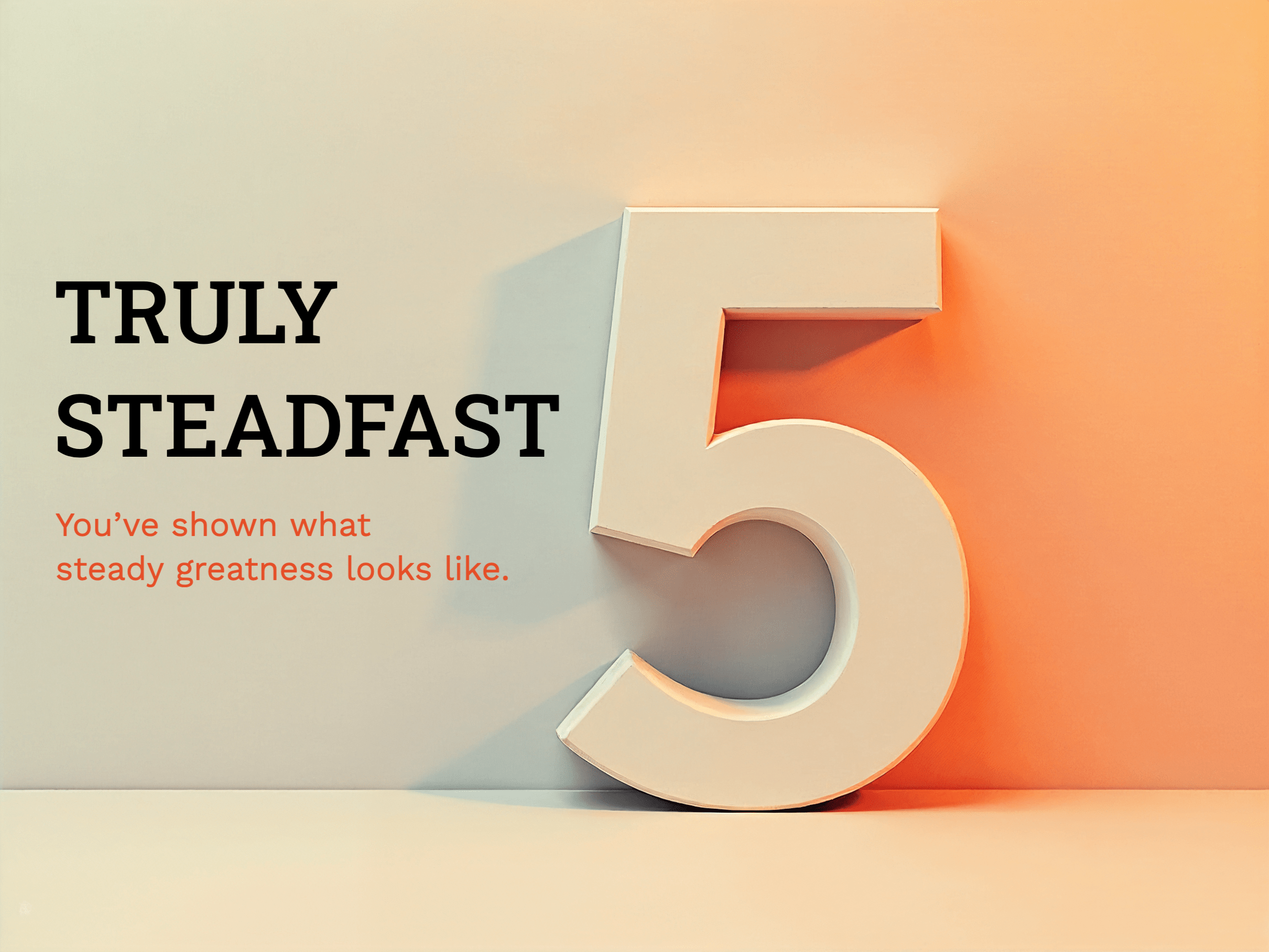 Five-Year Milestone eCard Template