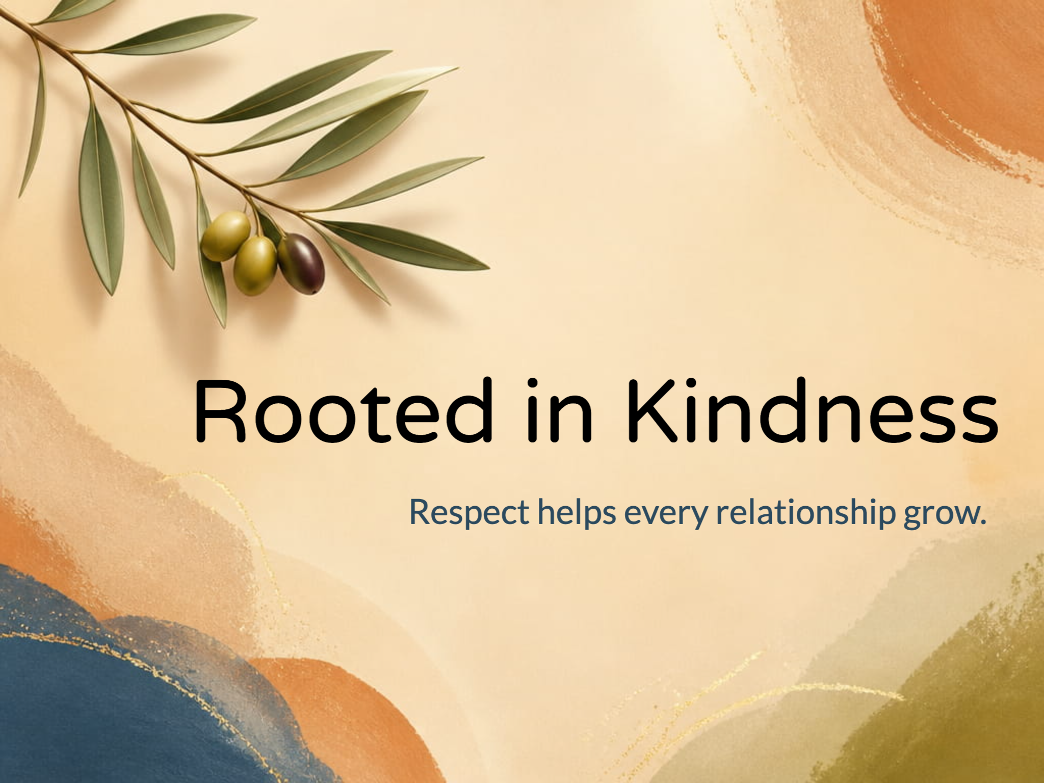 Olive Branch eCard template preview