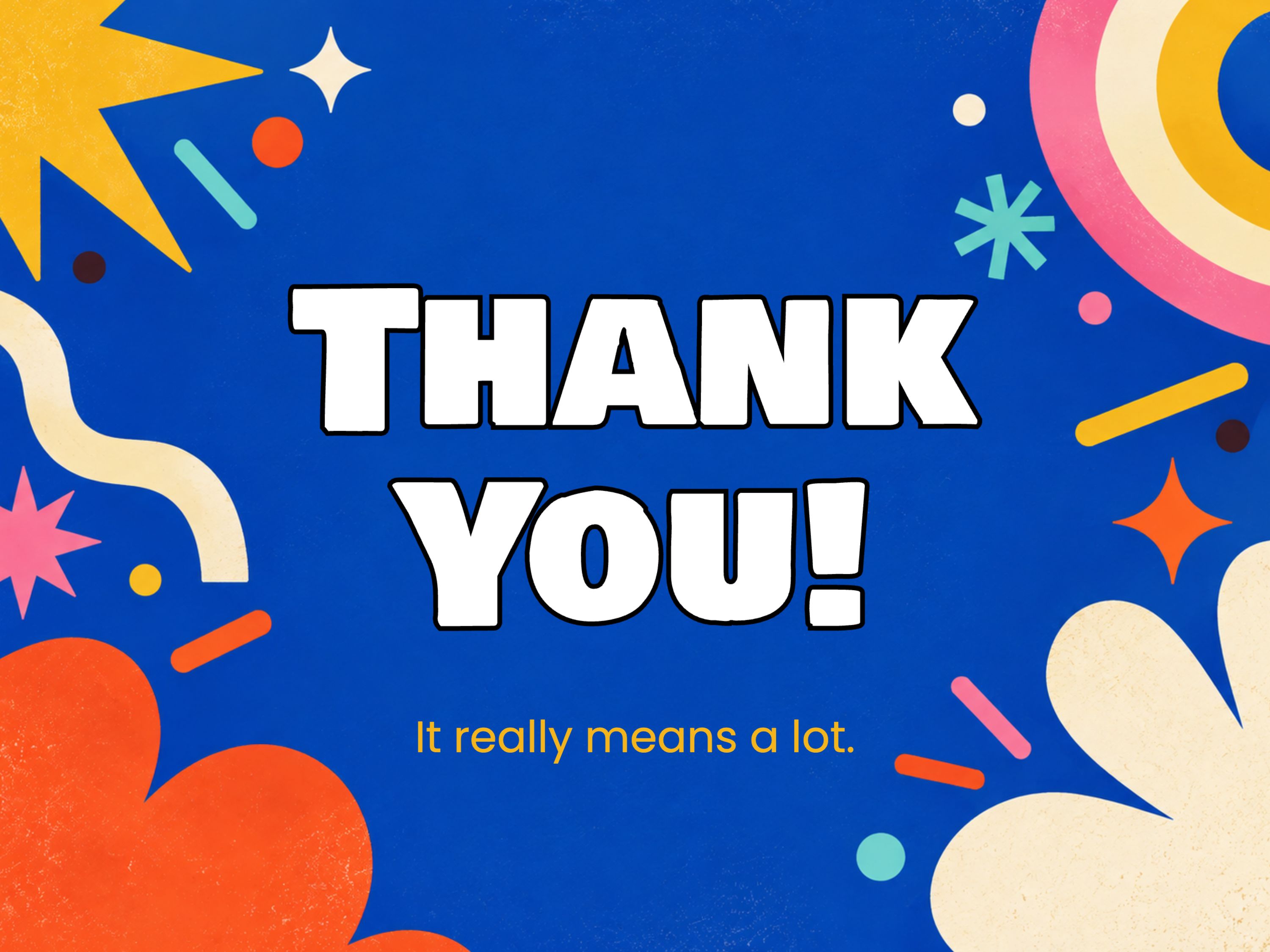 Big Thanks eCard template preview