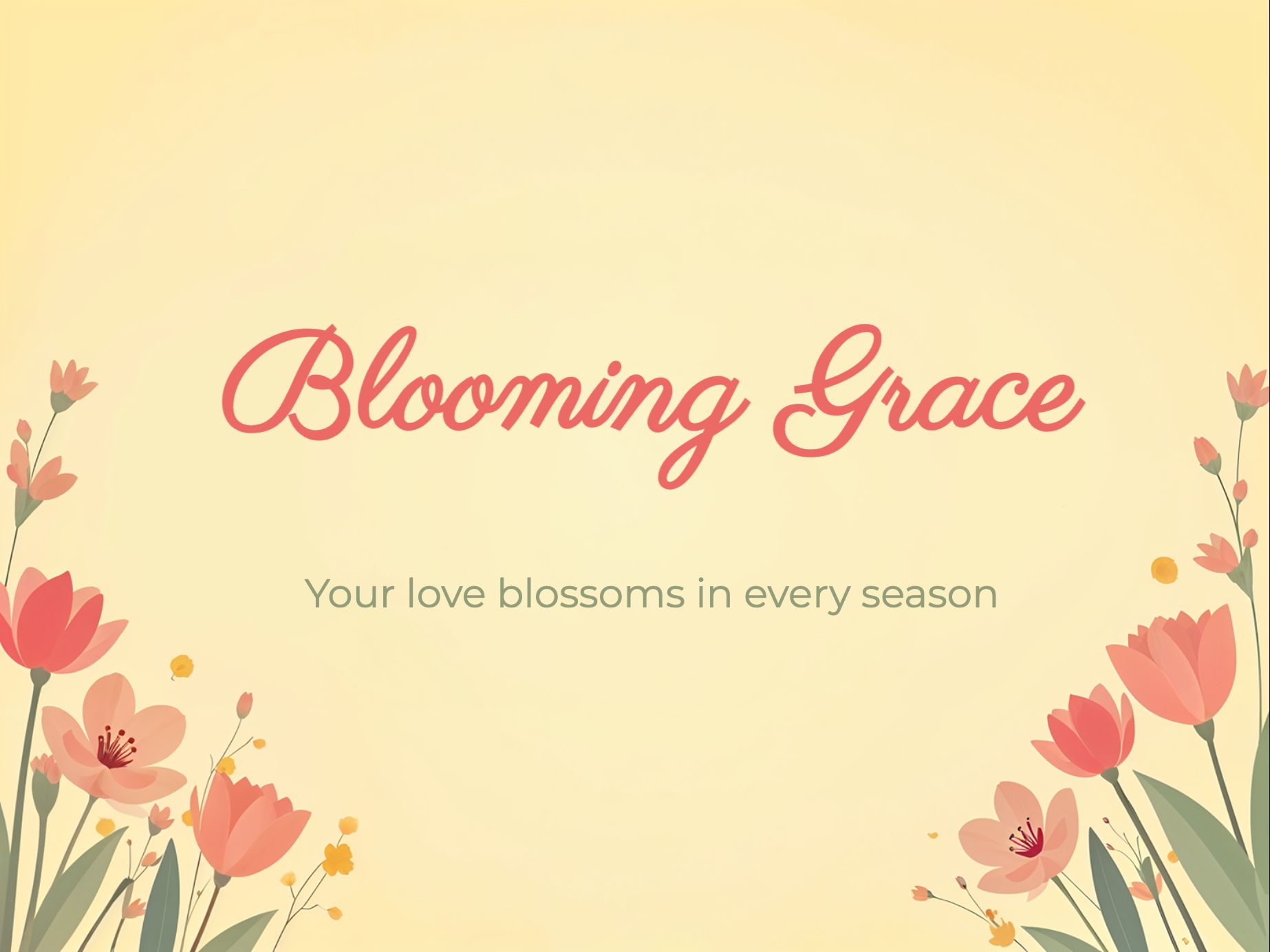 Timeless Flower eCard Template
