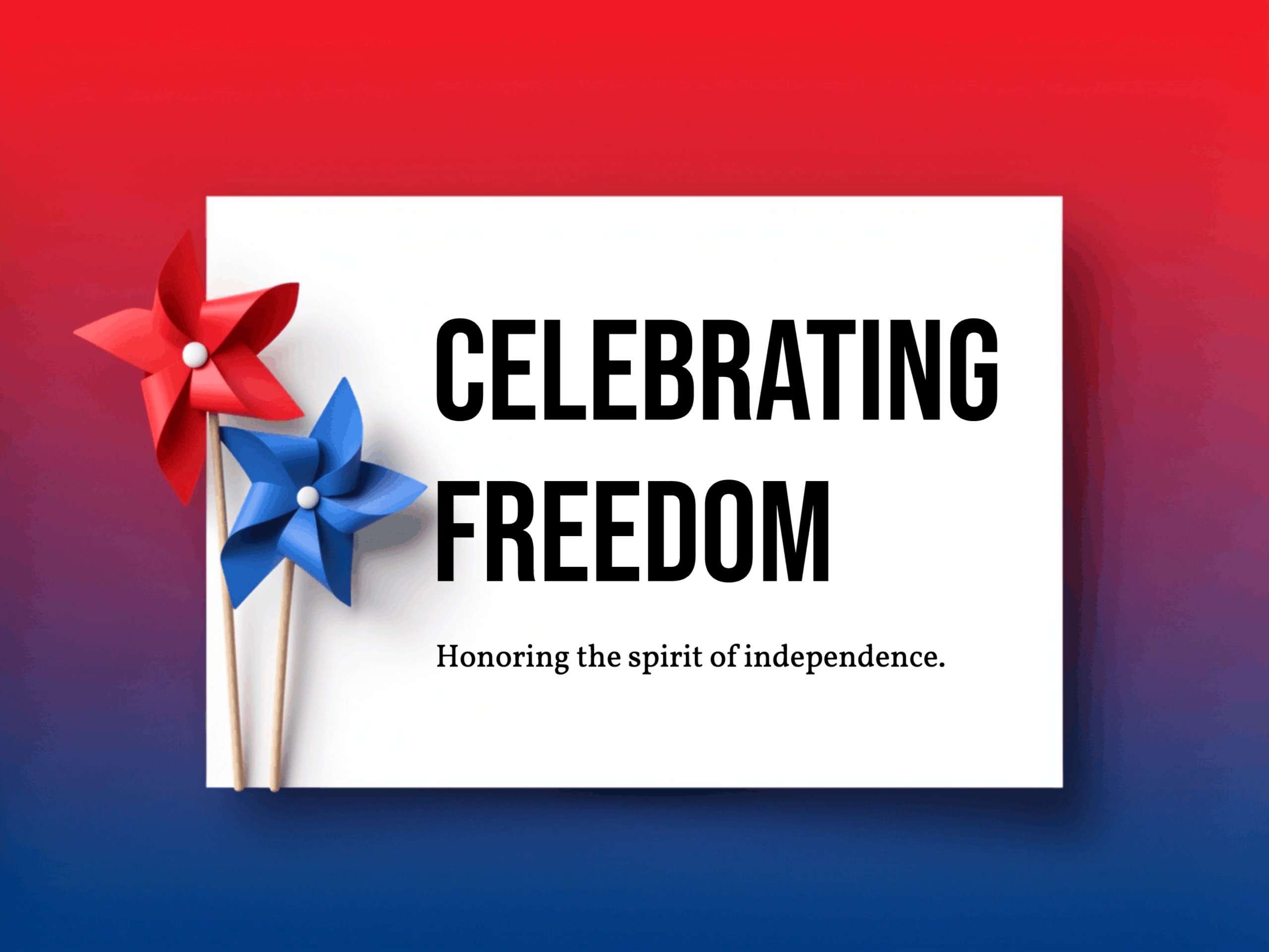Land of Liberty eCard template preview