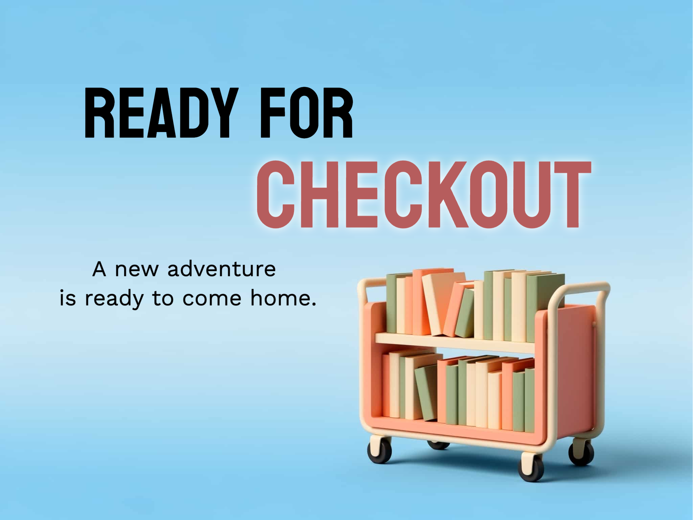 Book Cart eCard template preview