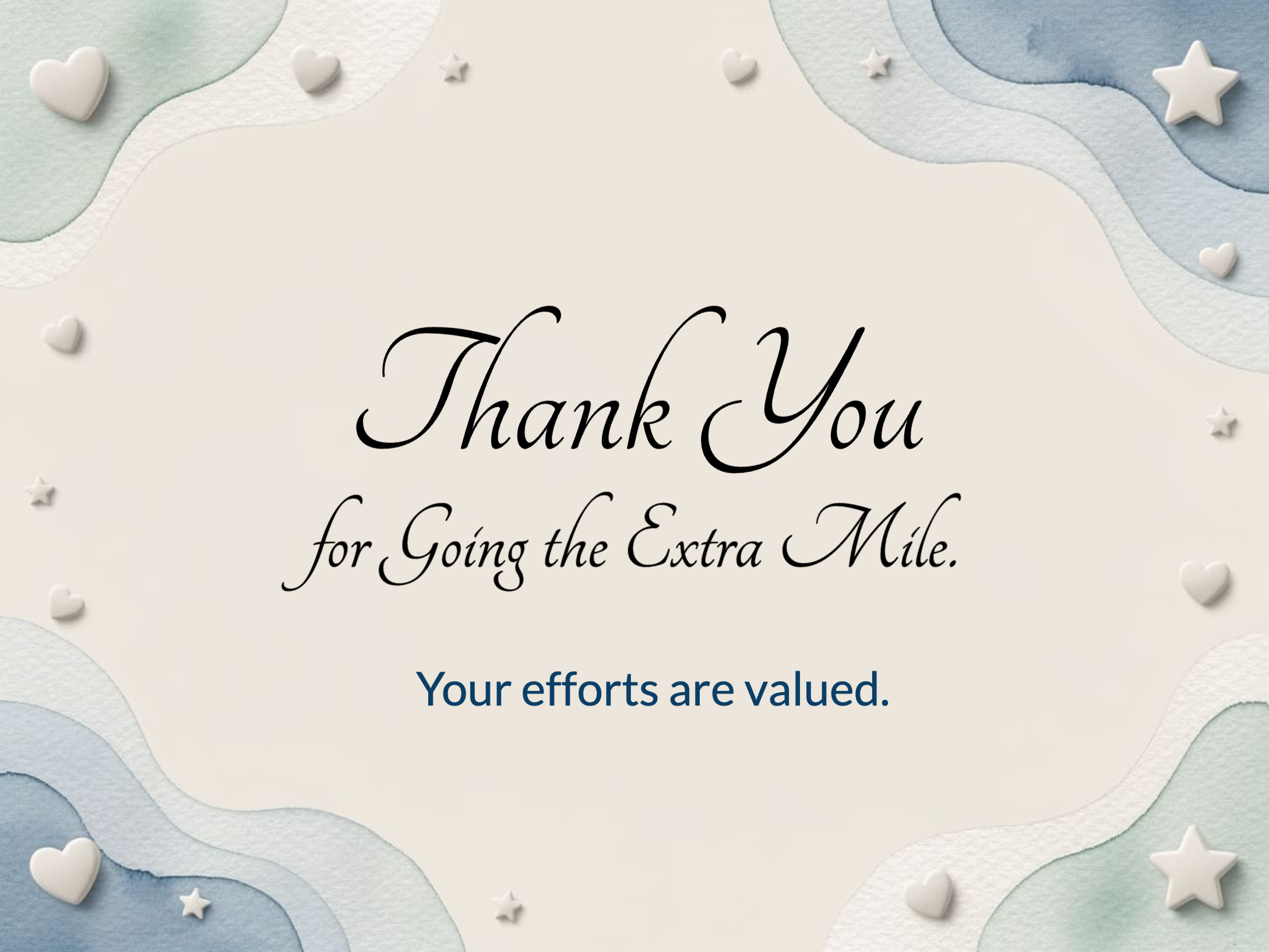 Above and Beyond eCard Template