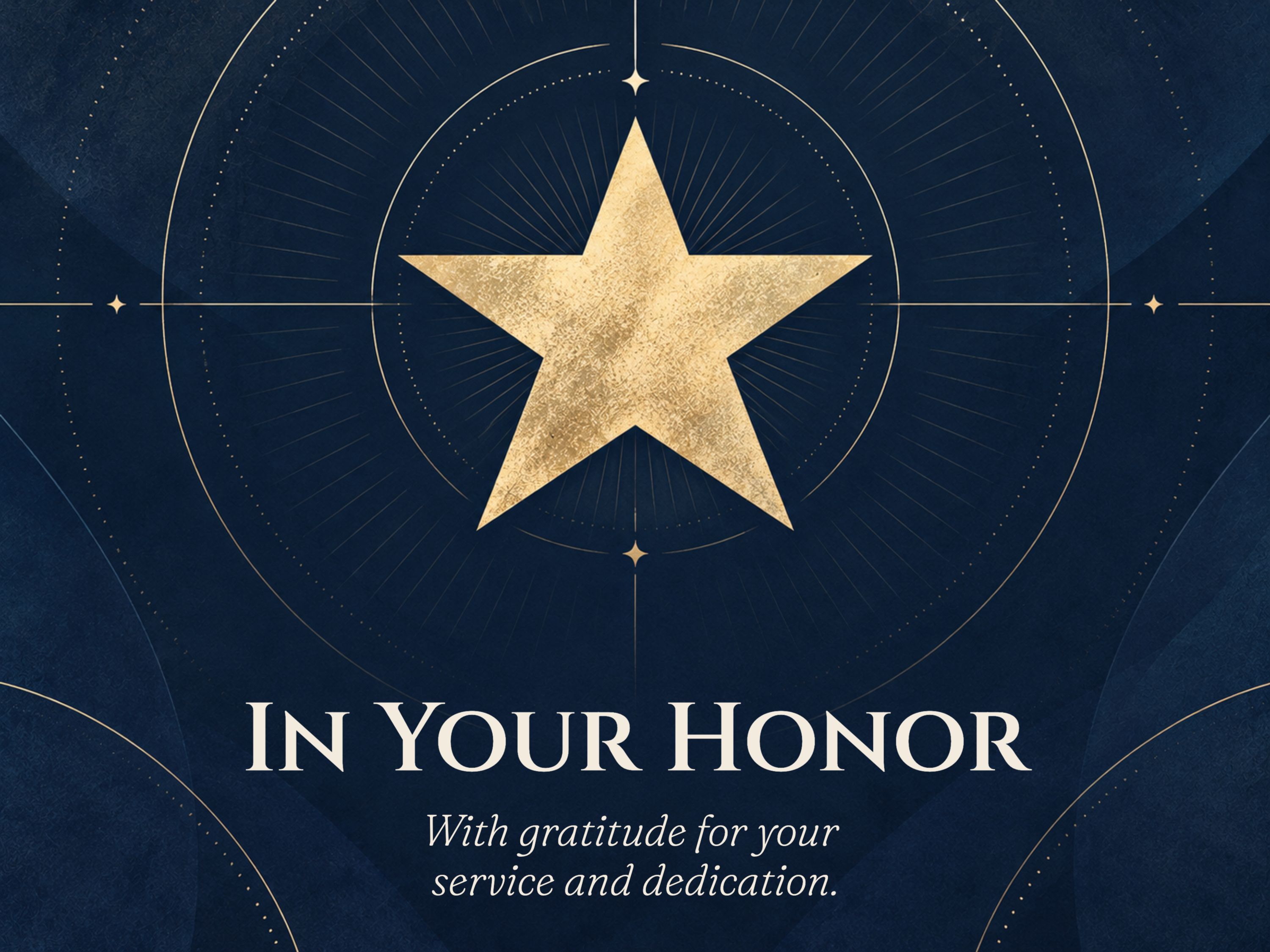 A Tribute to Service eCard Template