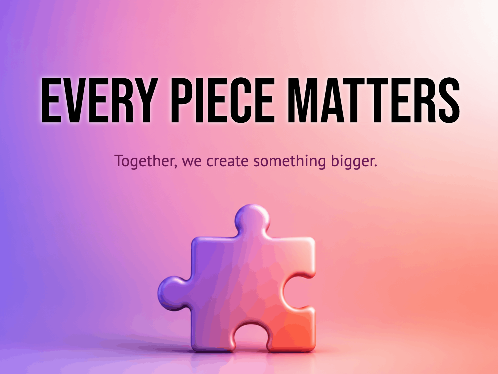 Piece of the Puzzle eCard template preview