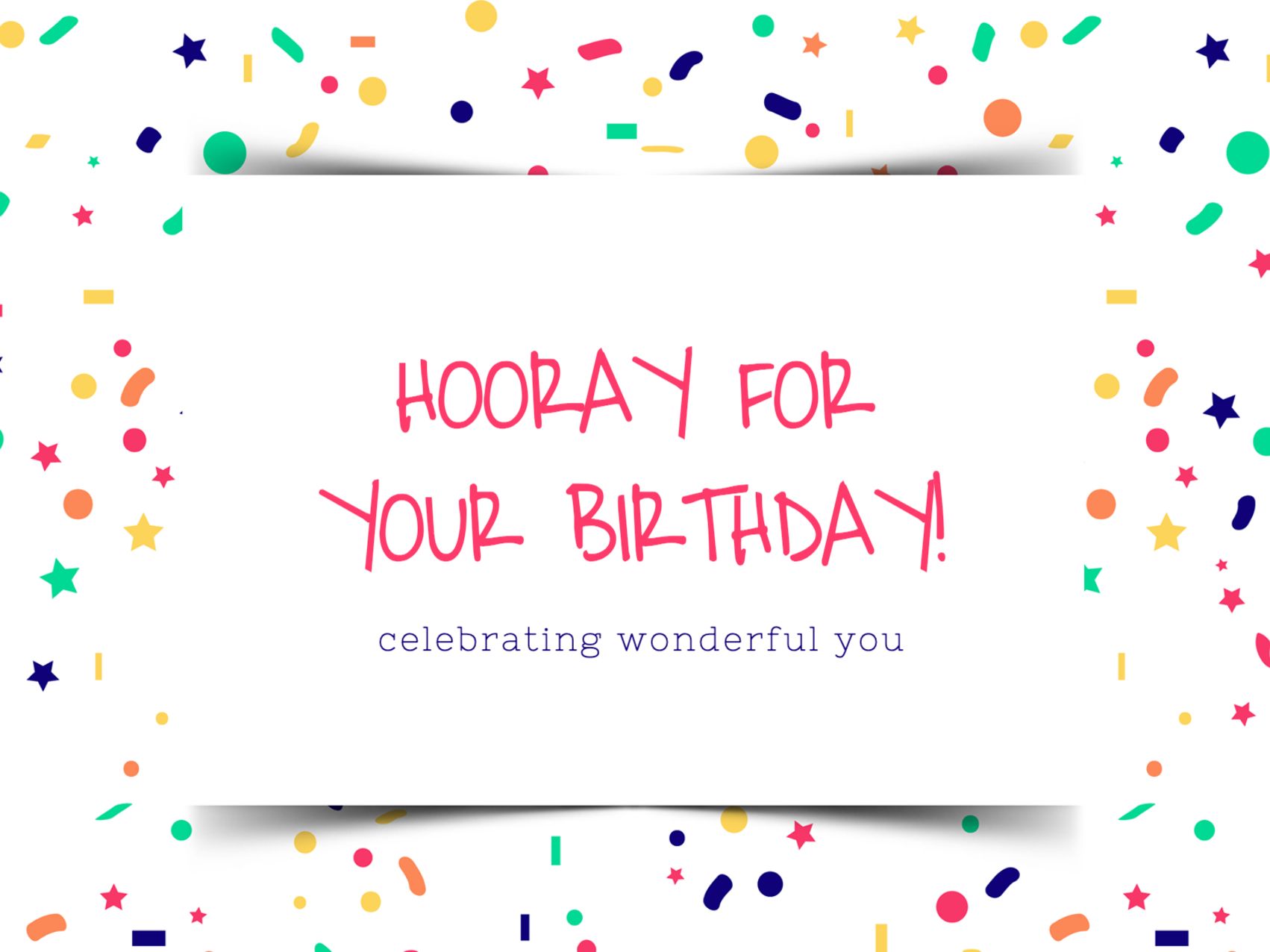 Confetti-Worthy eCard Template