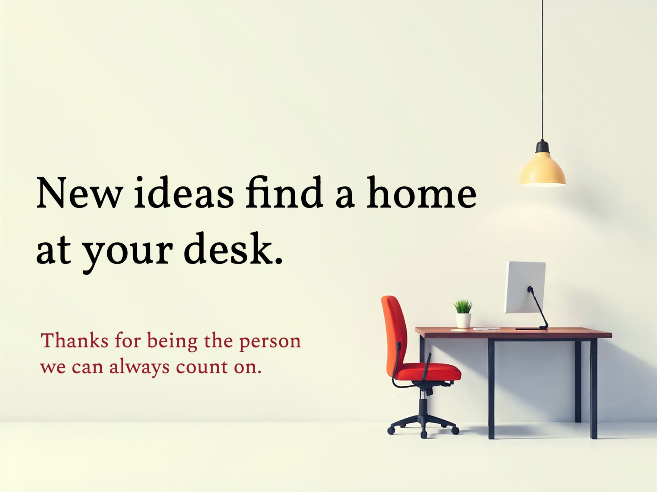 Beyond the Desk eCard Template