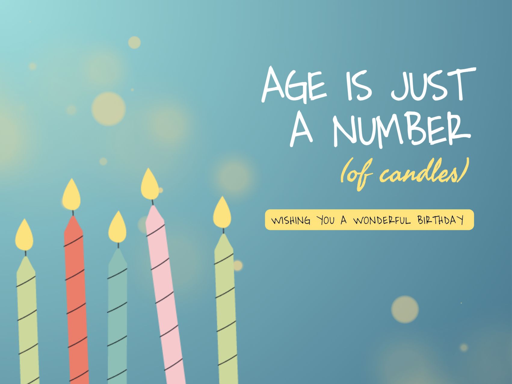 Blowing Out Candles, Not Knees eCard Template