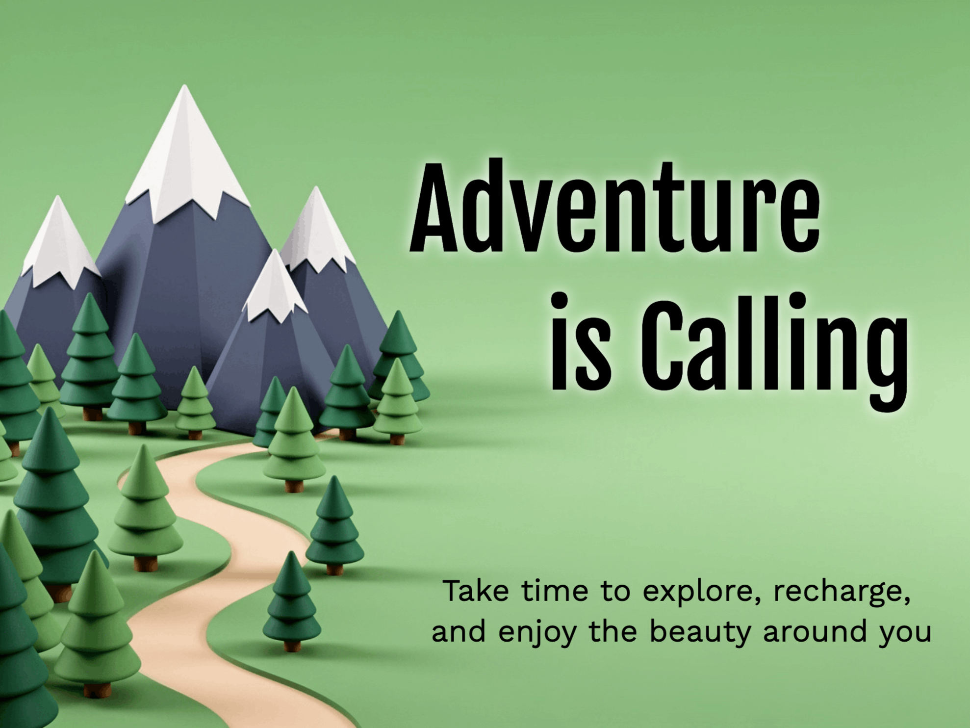 Great Outdoors eCard template preview