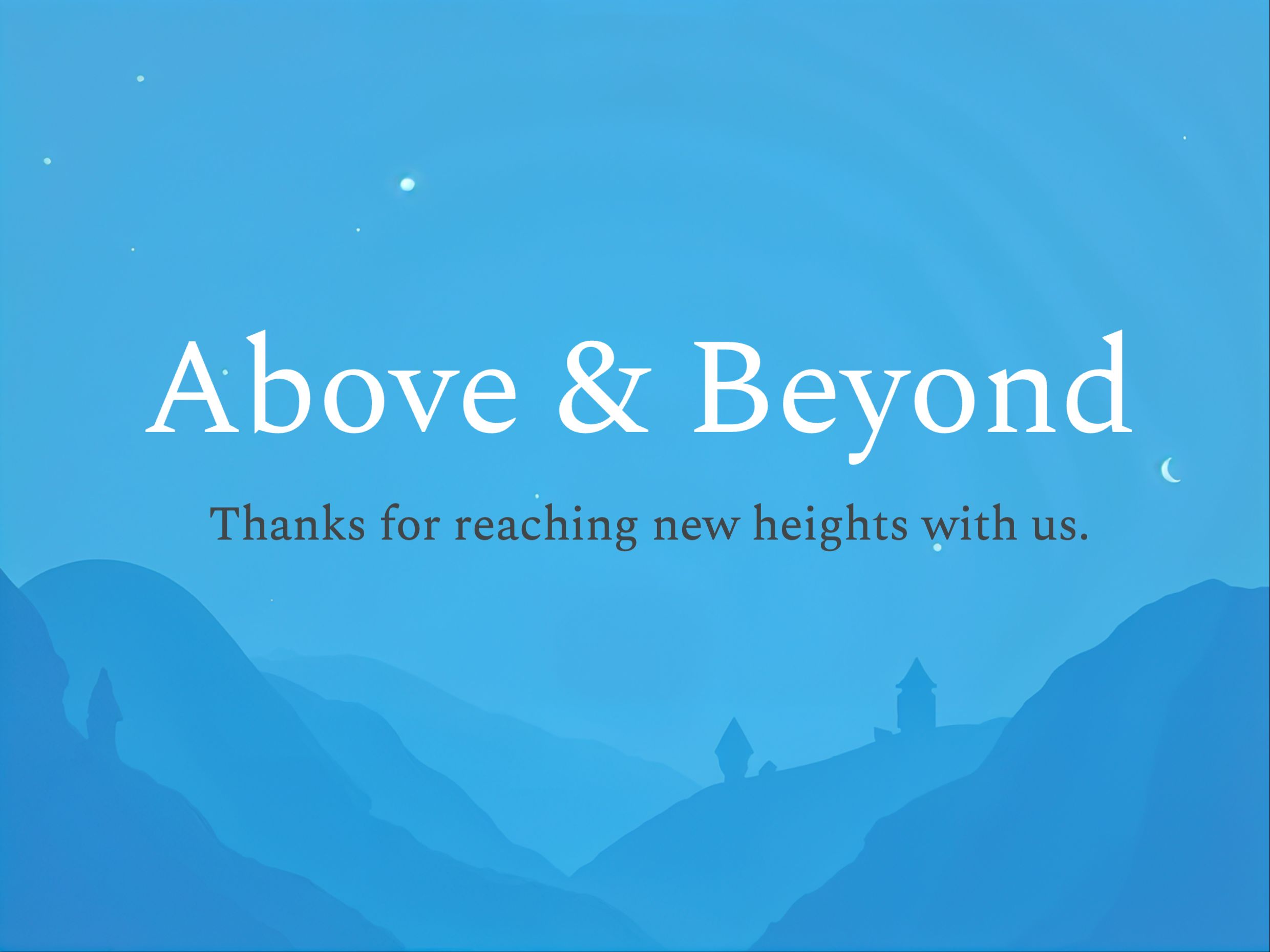 Peak Appreciation eCard Template