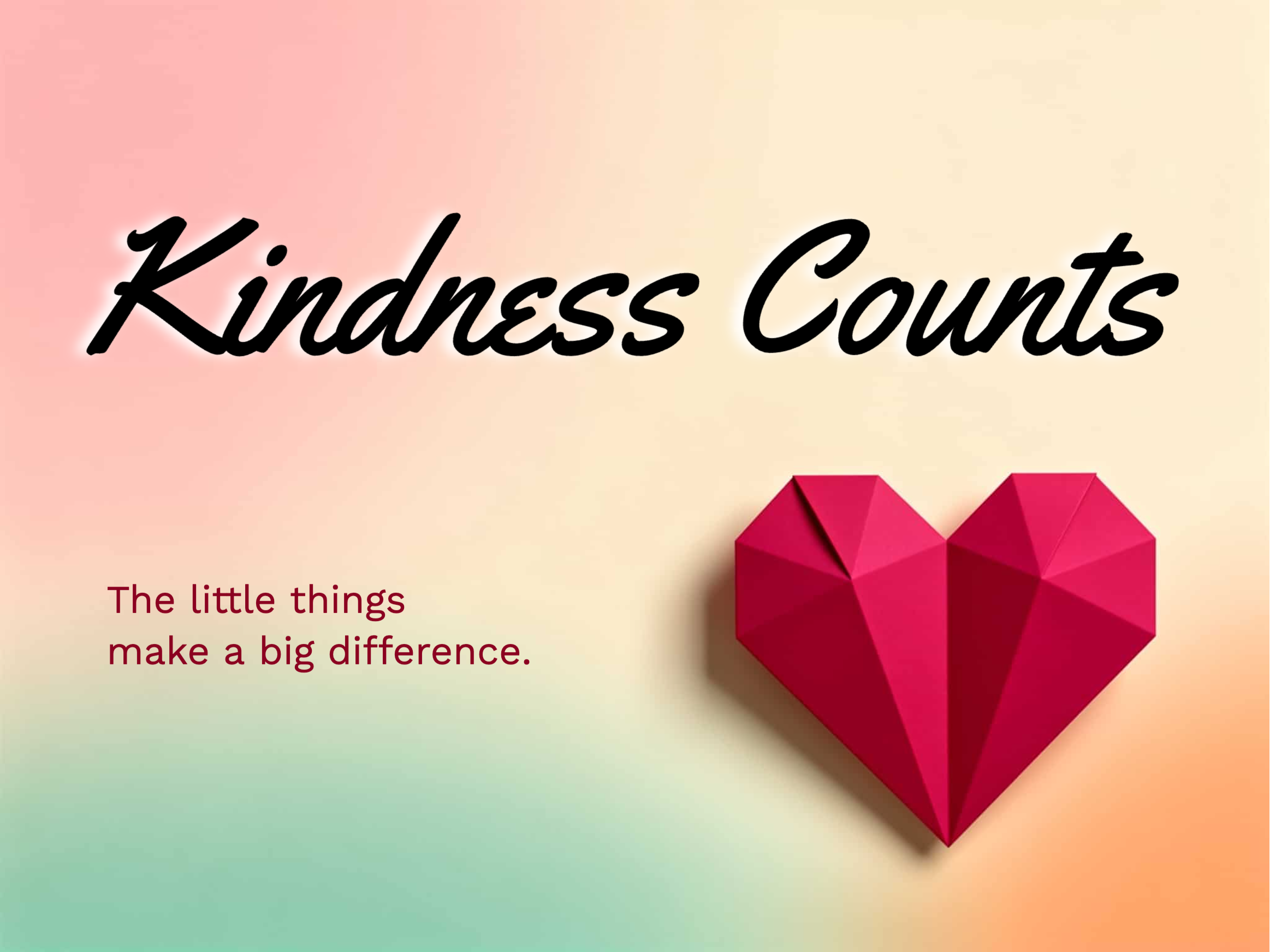 Paper Heart eCard template preview
