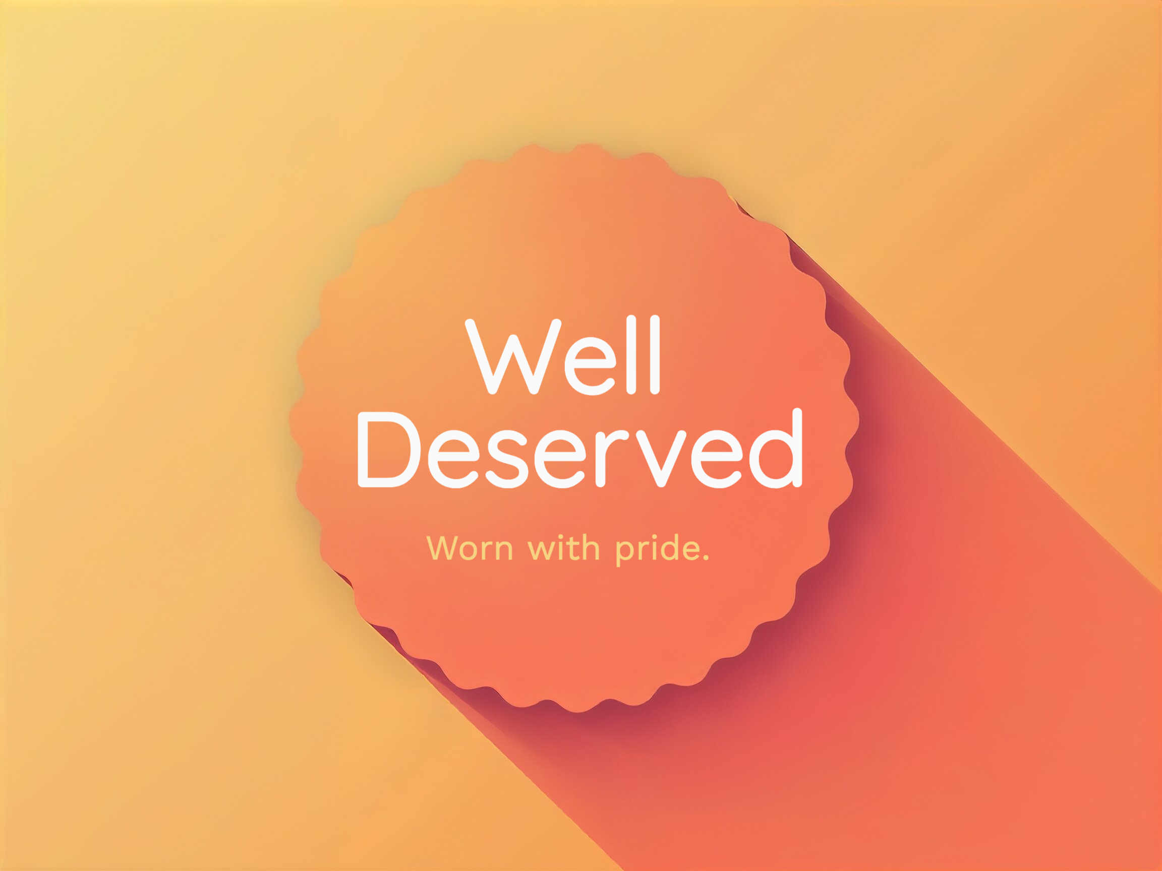 Earned Badge eCard Template preview
