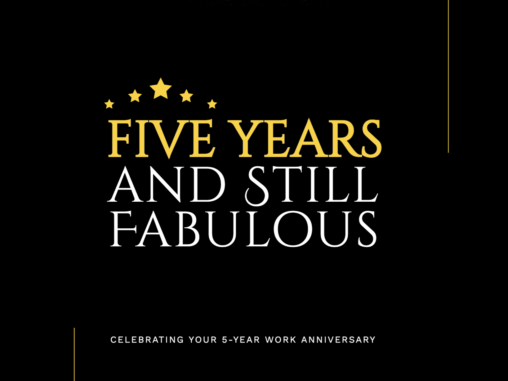 High Five for Five eCard Template