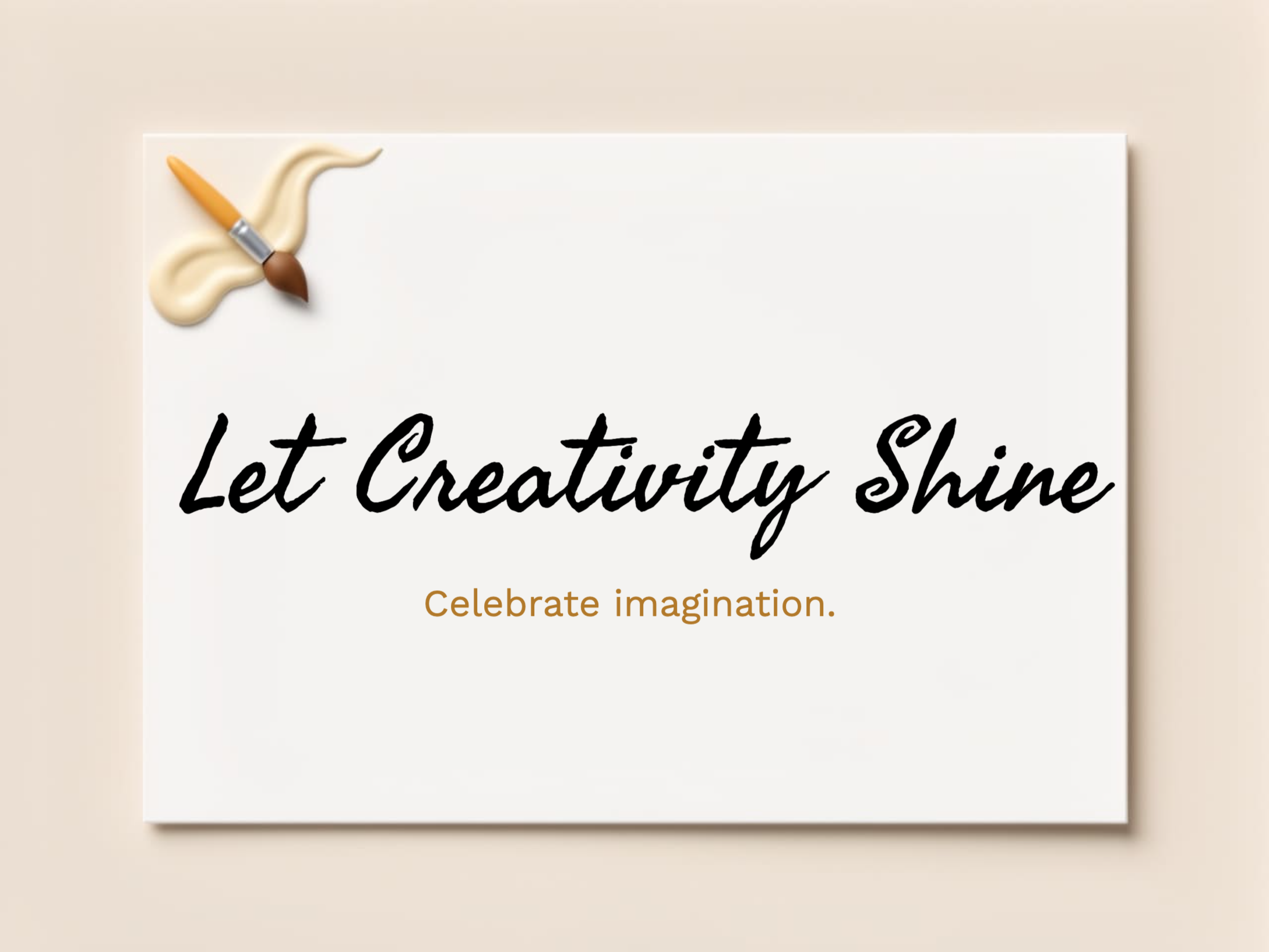 Creativity Canvas eCard Template