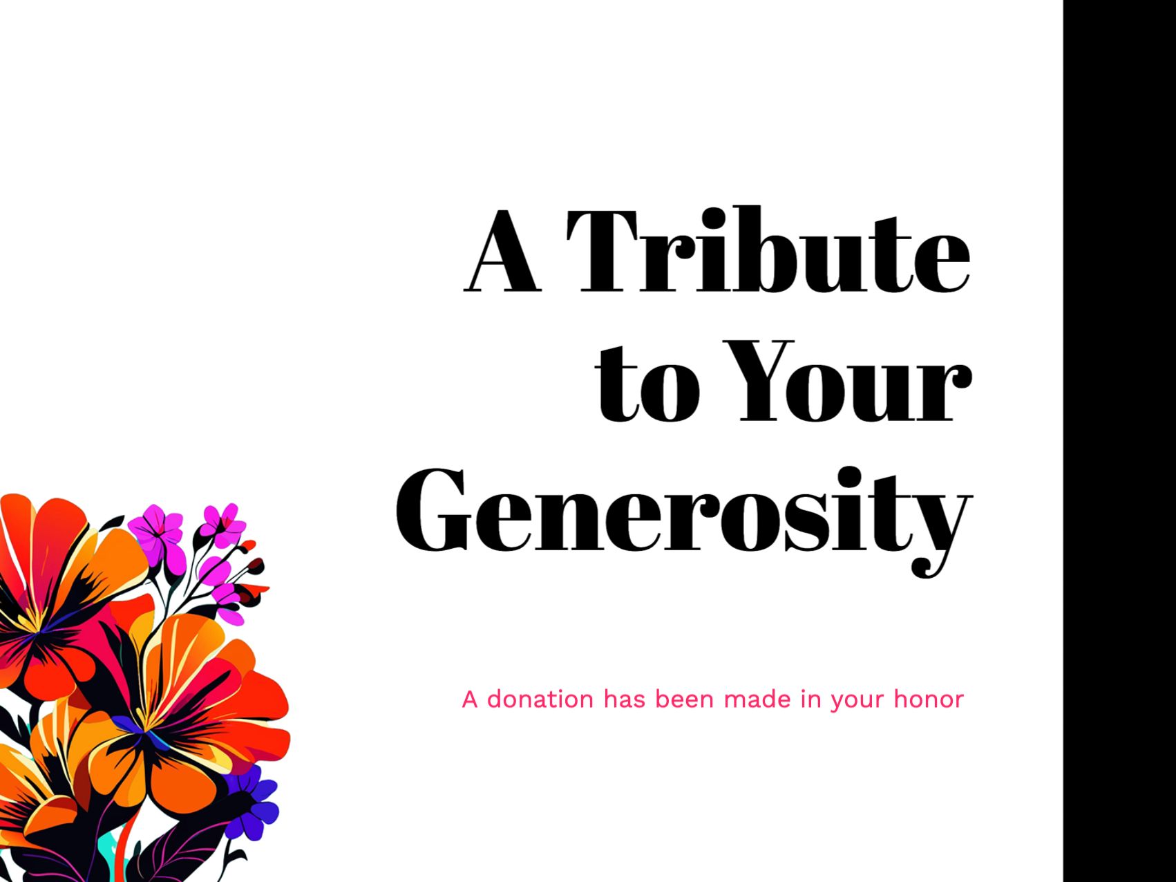 Spreading Kindness in Your Name eCard Template