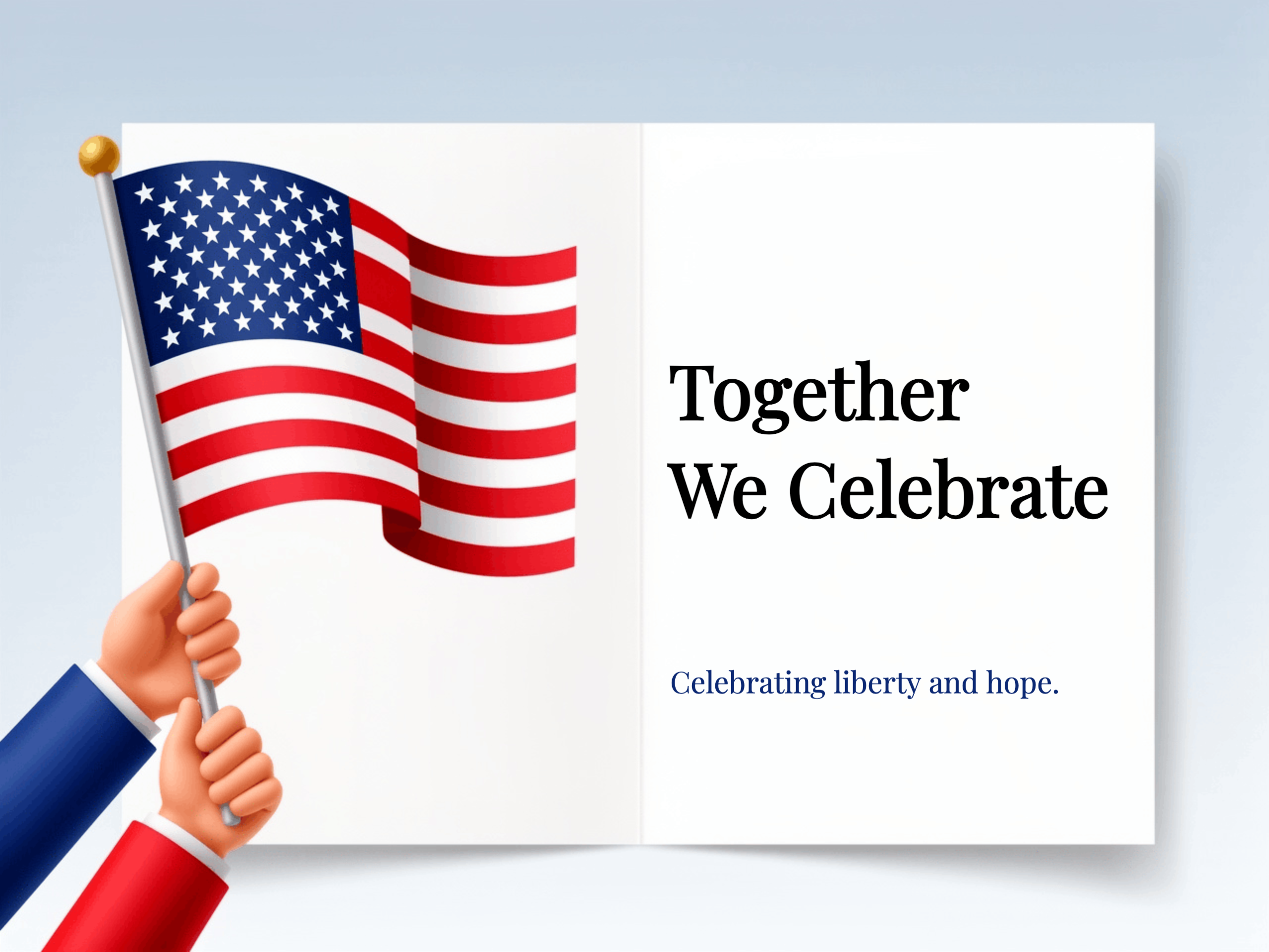 United in Freedom eCard template preview