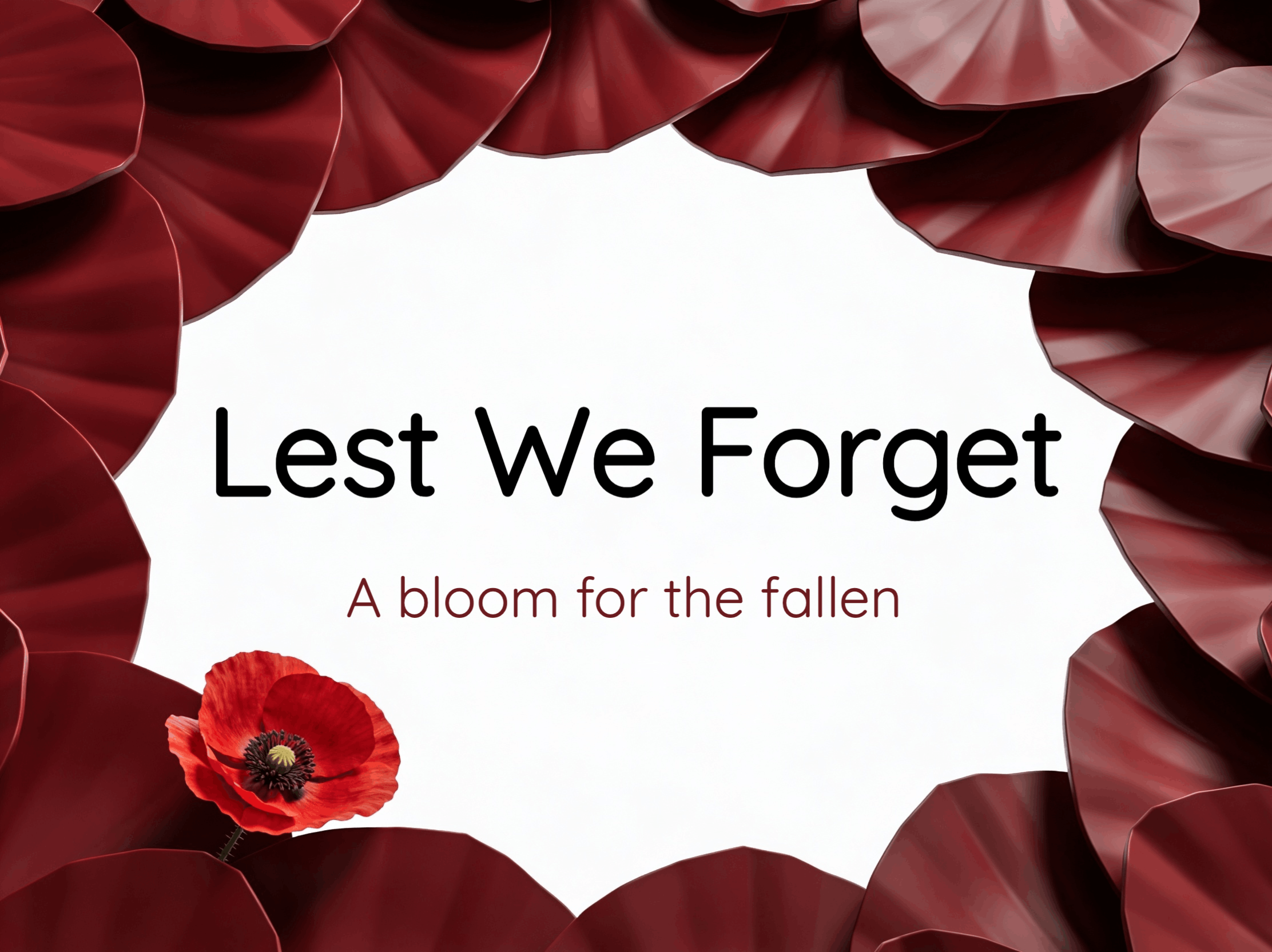 Symbols of Remembrance eCard Template