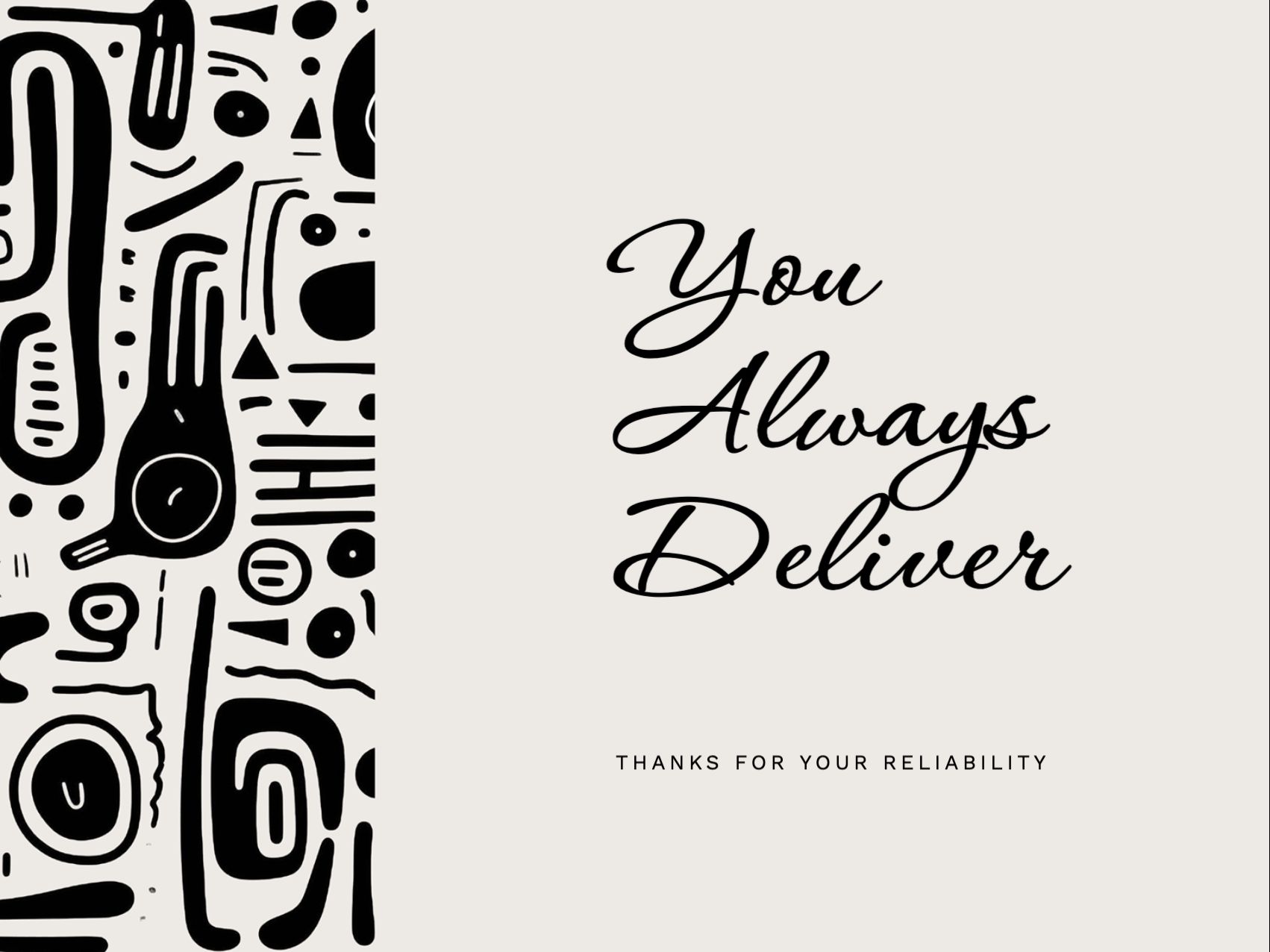 Dependability Recognized eCard Template