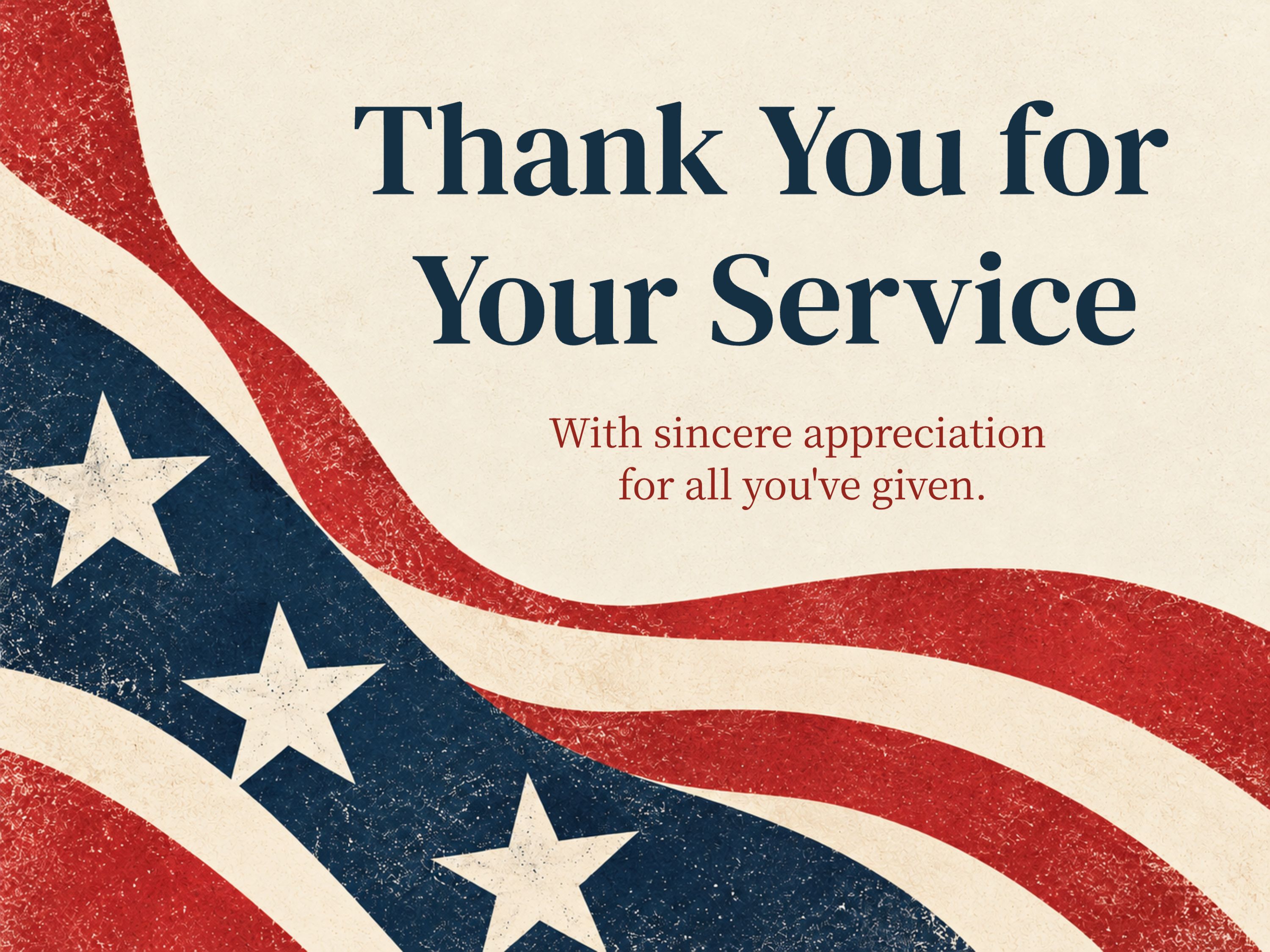 A Salute to Service eCard Template