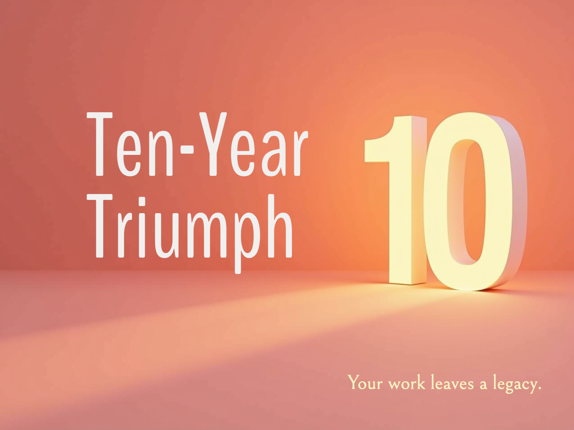 Ten-Year Triumph eCard Template