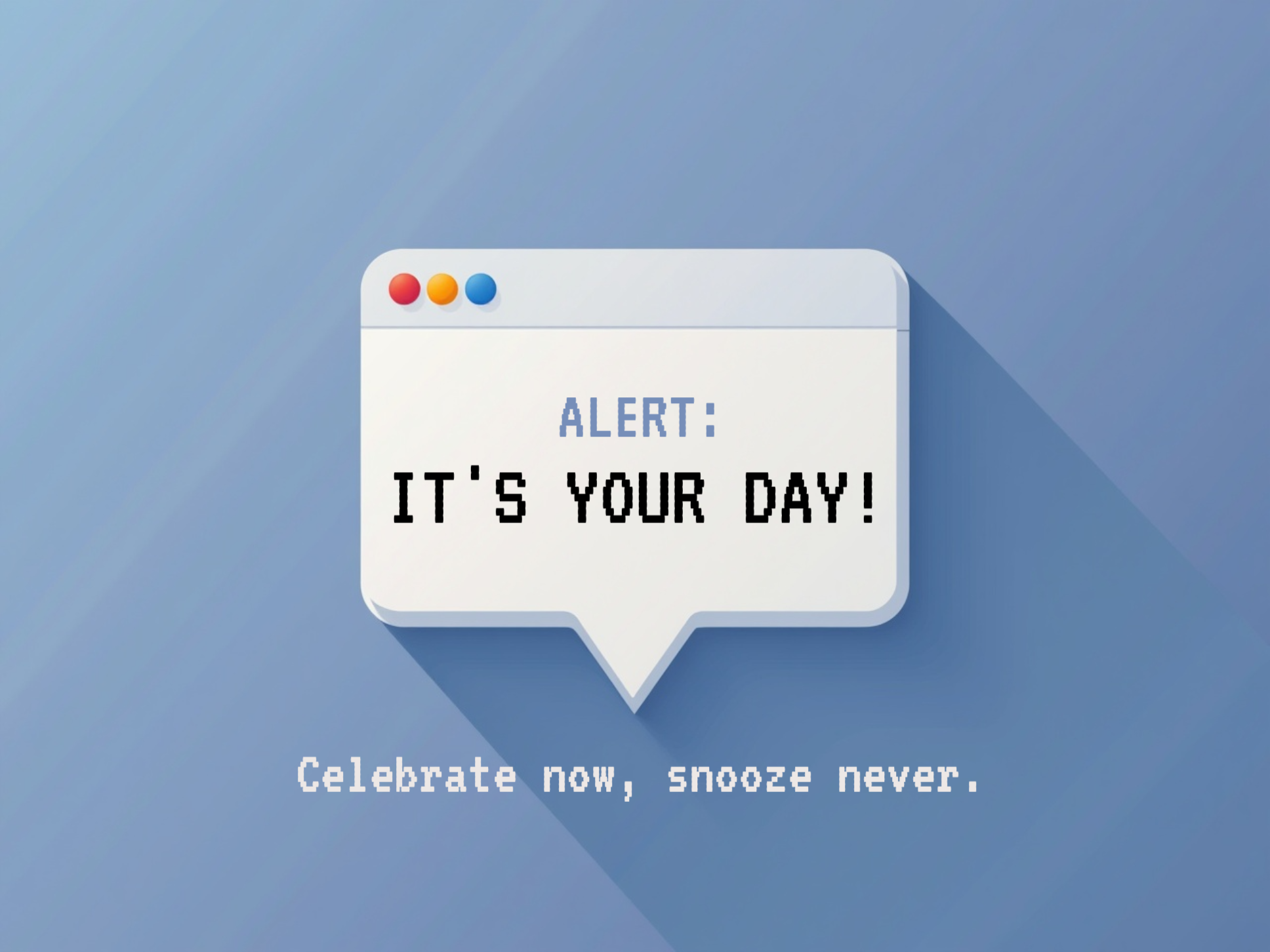Birthday Alert eCard Template