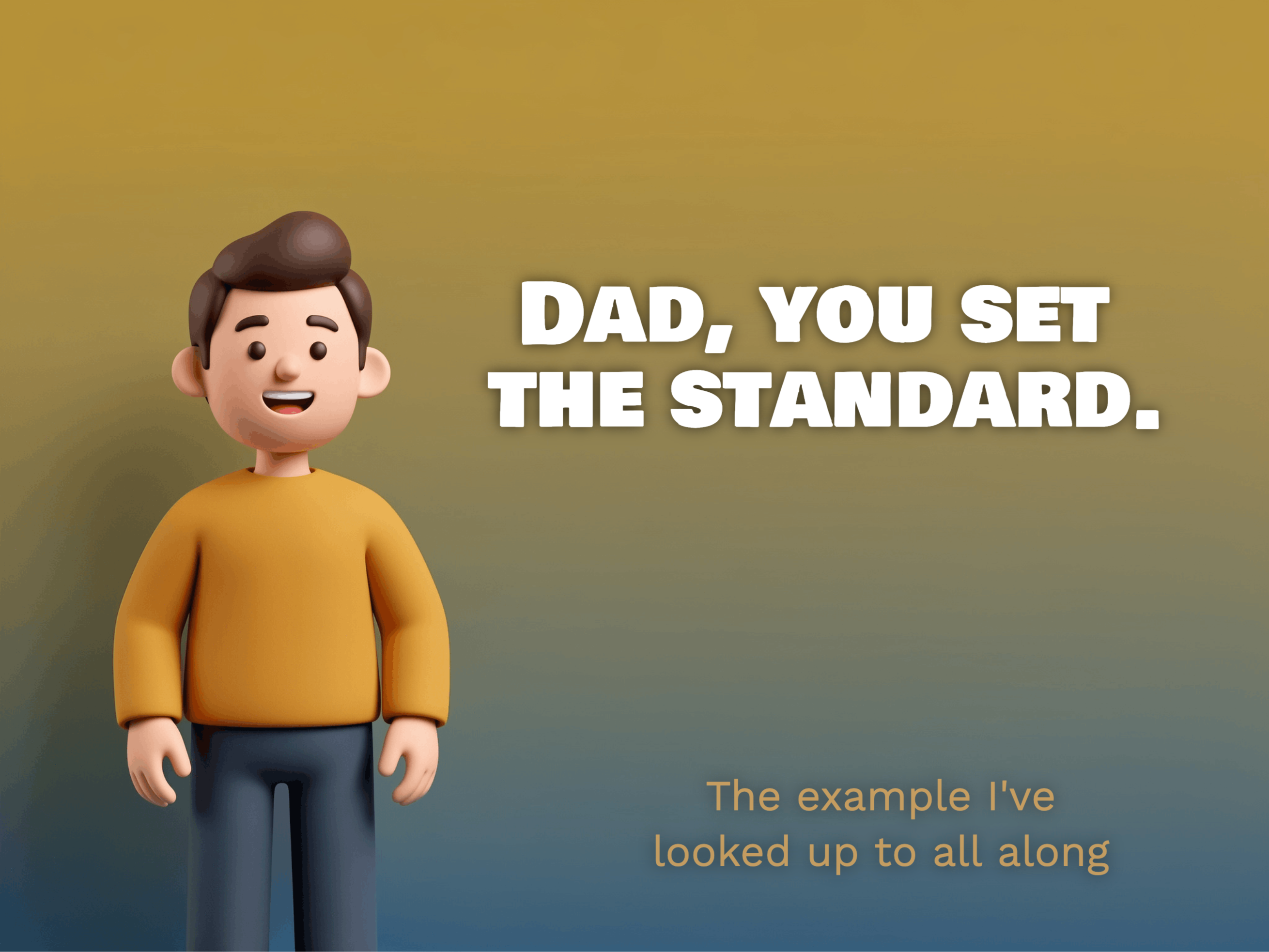 Built Different eCard template preview