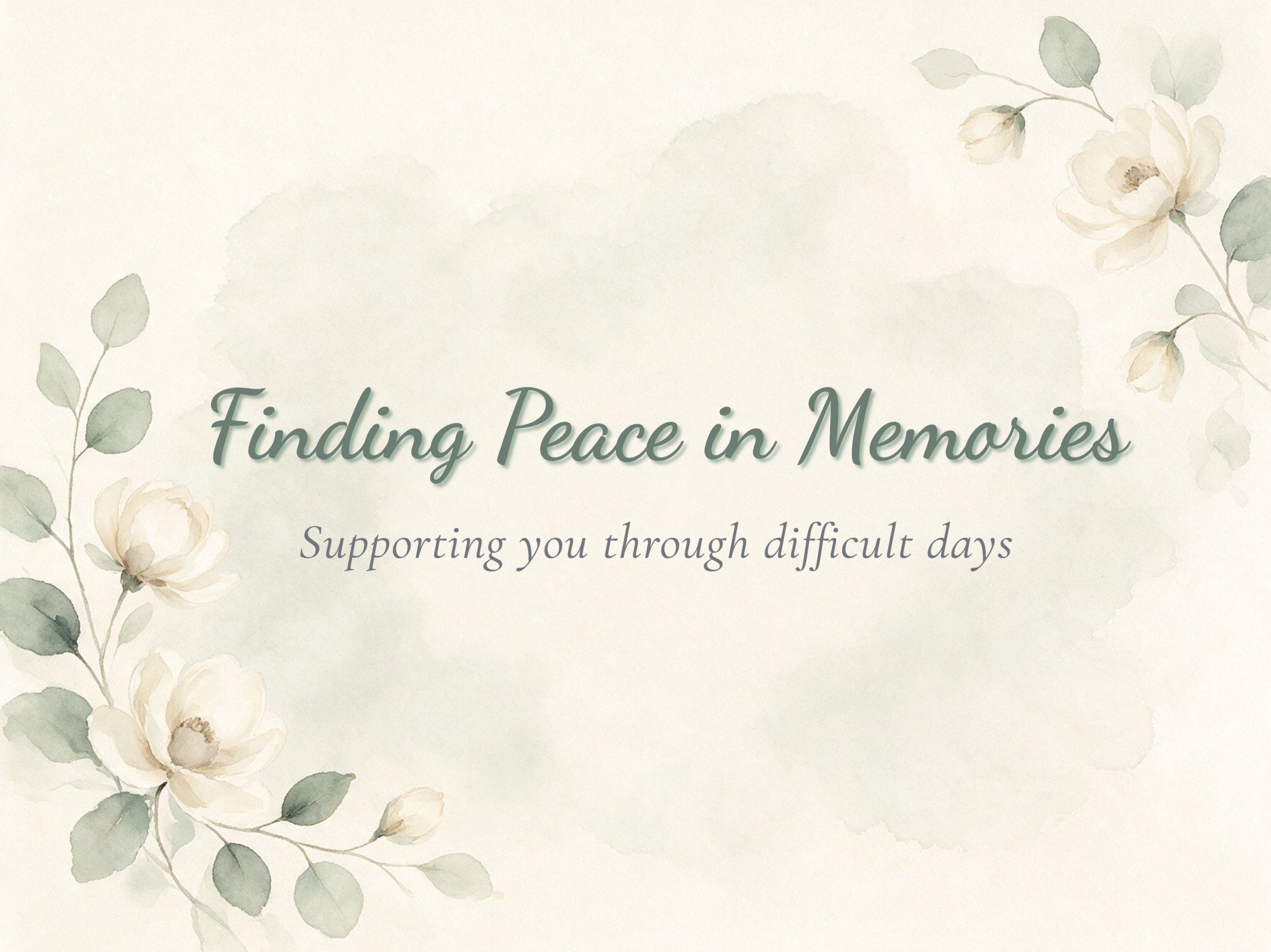 Quiet Condolence Memorial Keepsake eCard Template