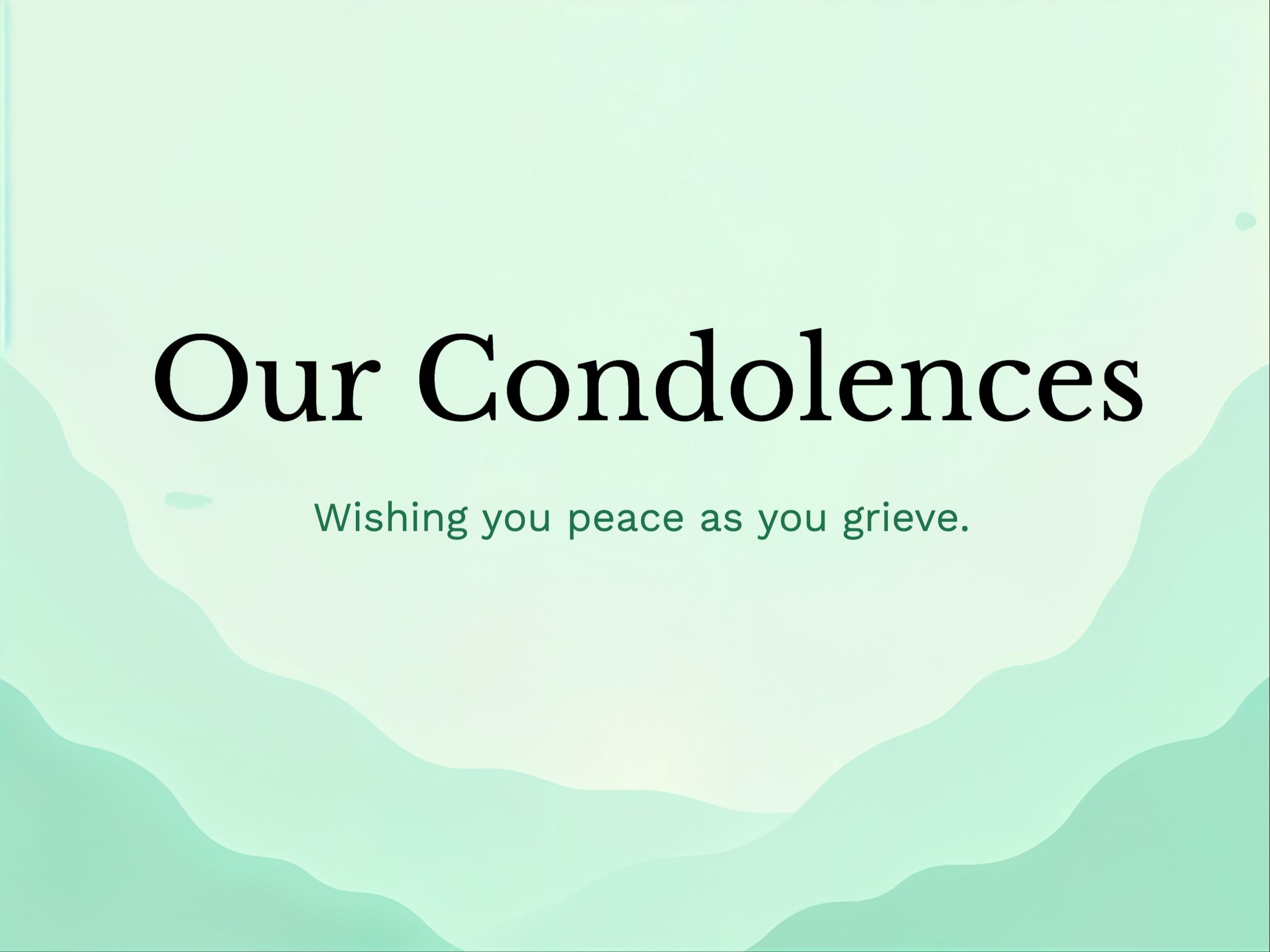 Quiet Green Corners eCard Template