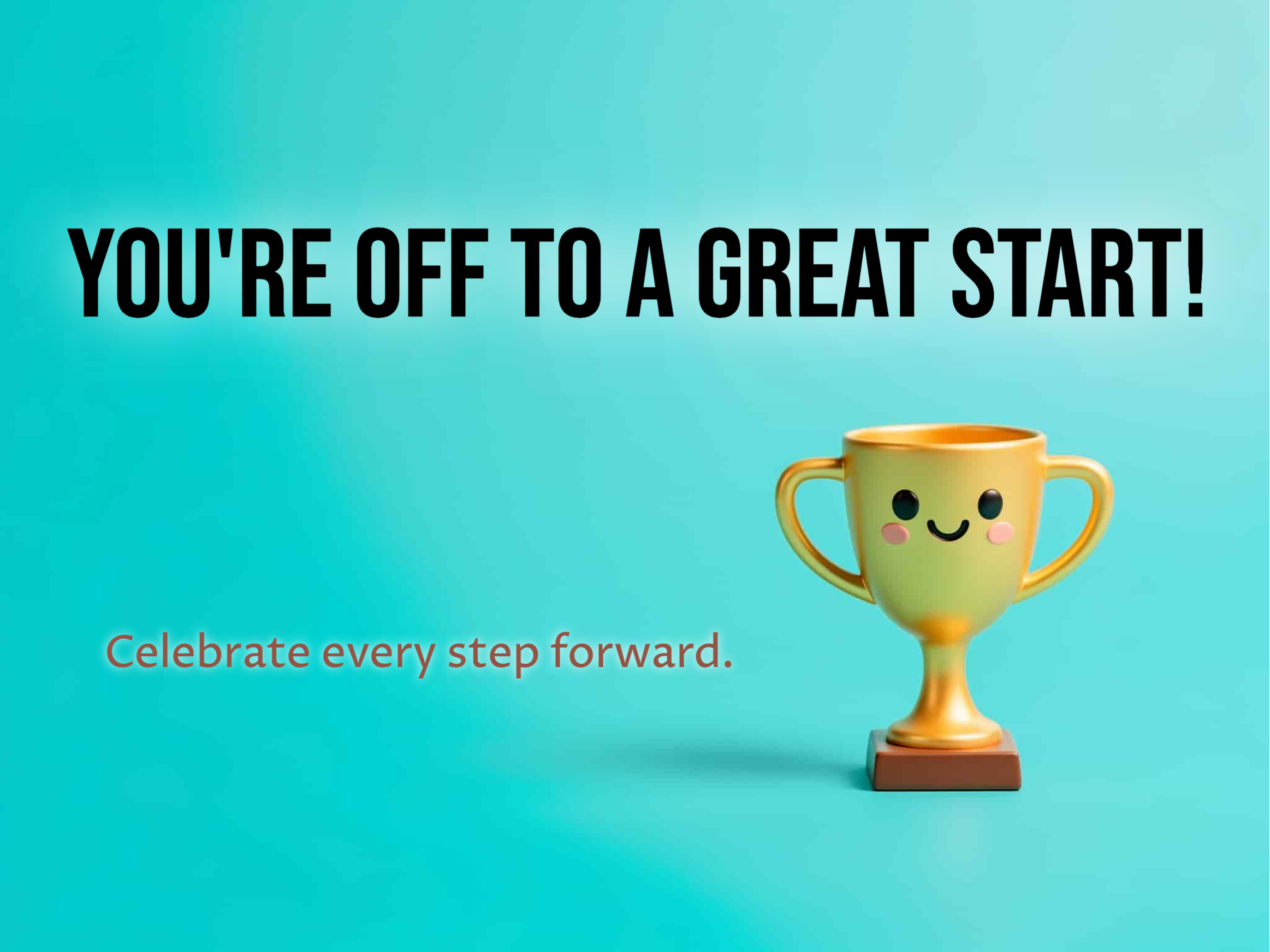 First Milestone eCard template preview