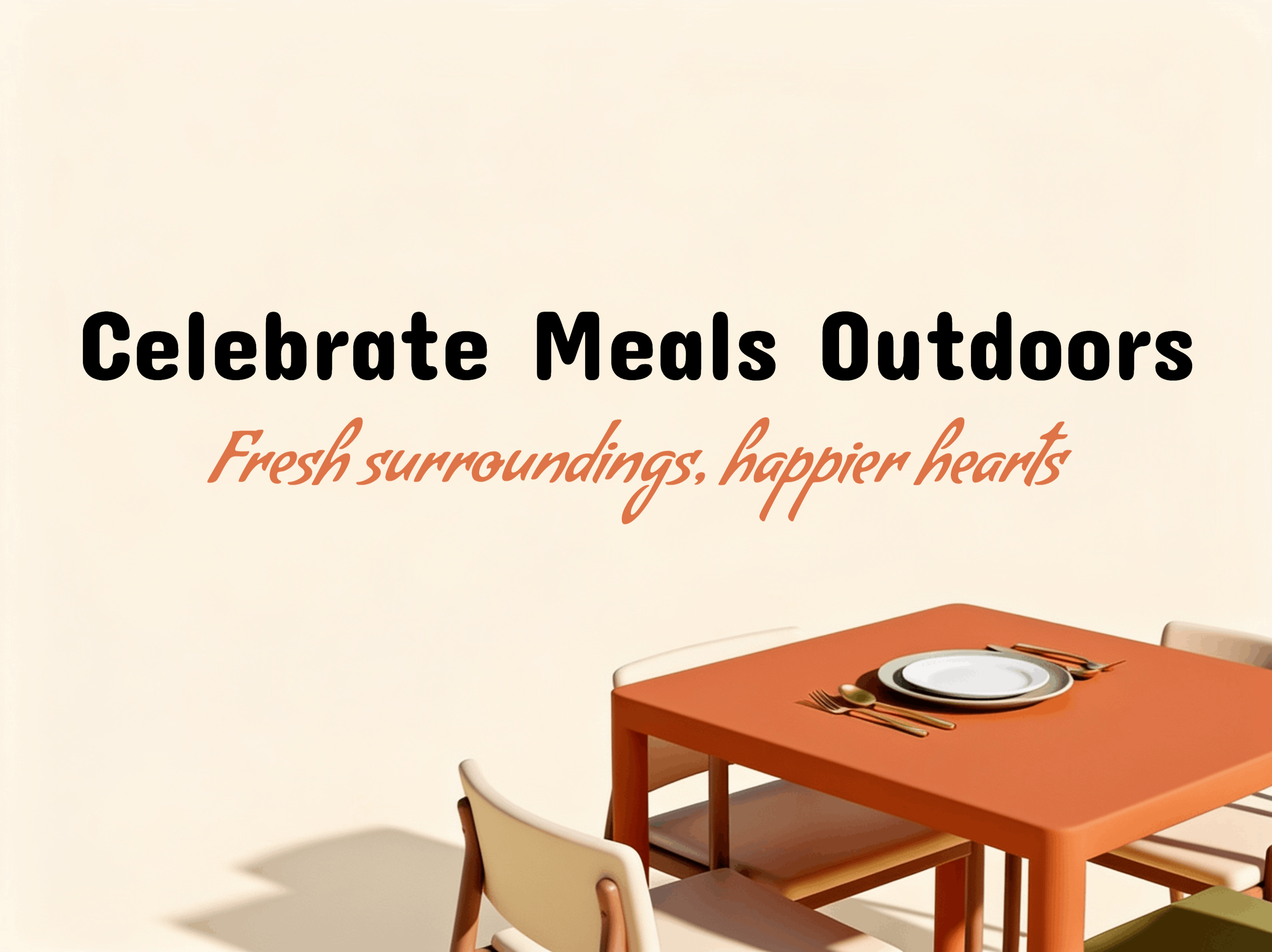 Table Under the Sky eCard template preview
