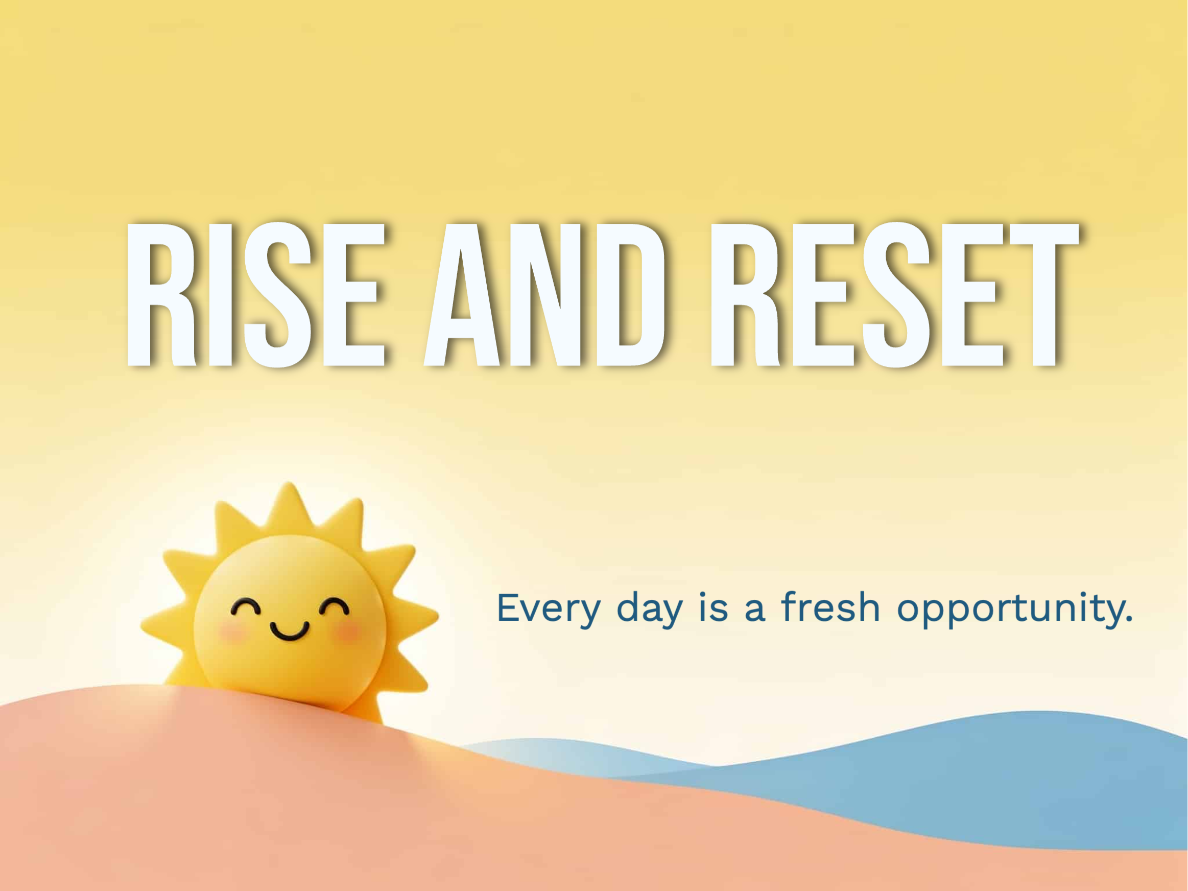 Morning Reset eCard template preview