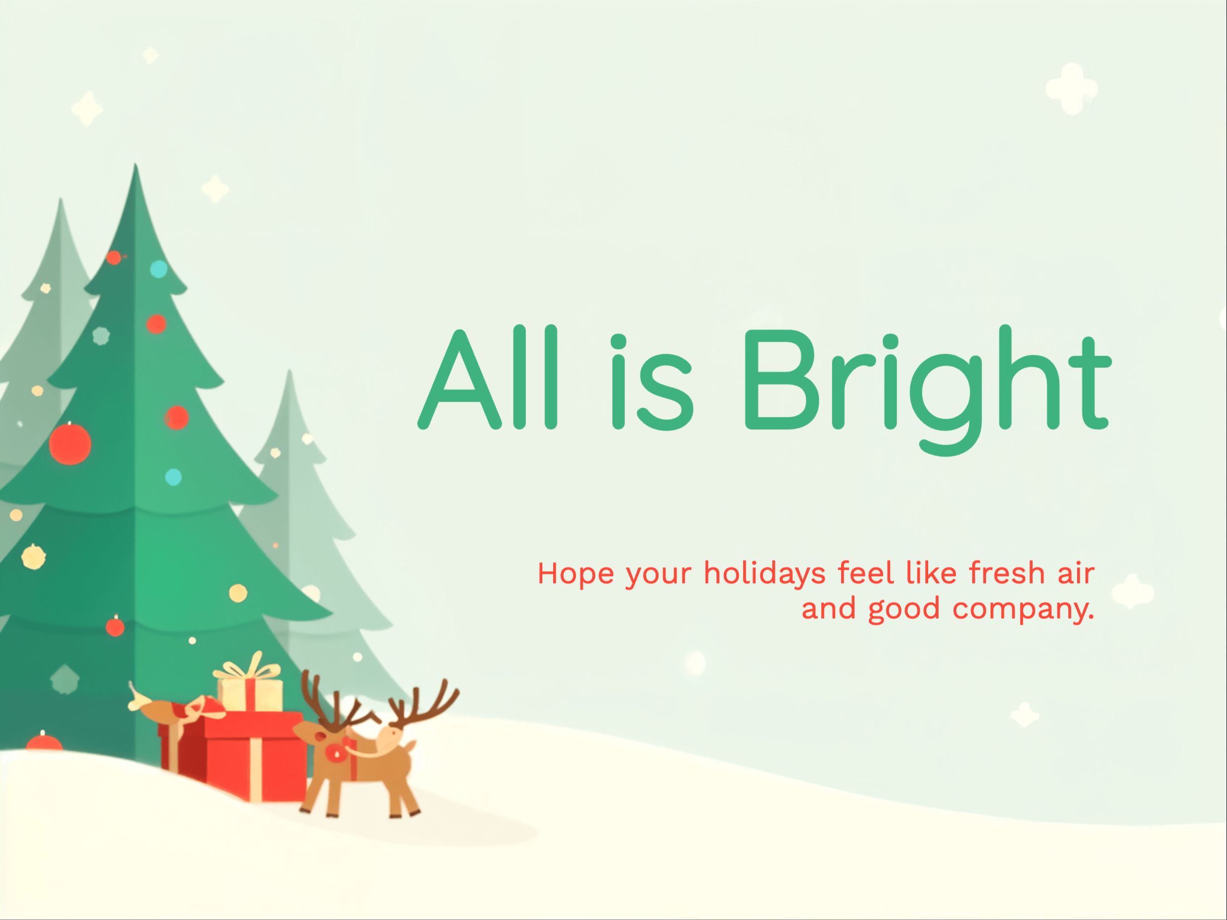 Evergreen Everything eCard Template