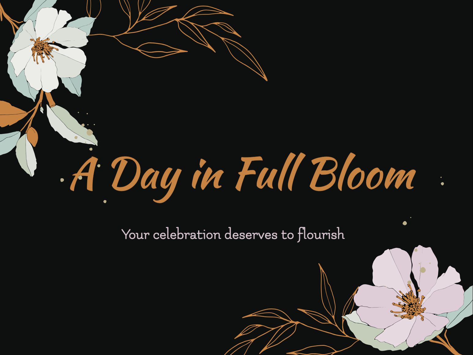 Birthday Blossoms eCard Template