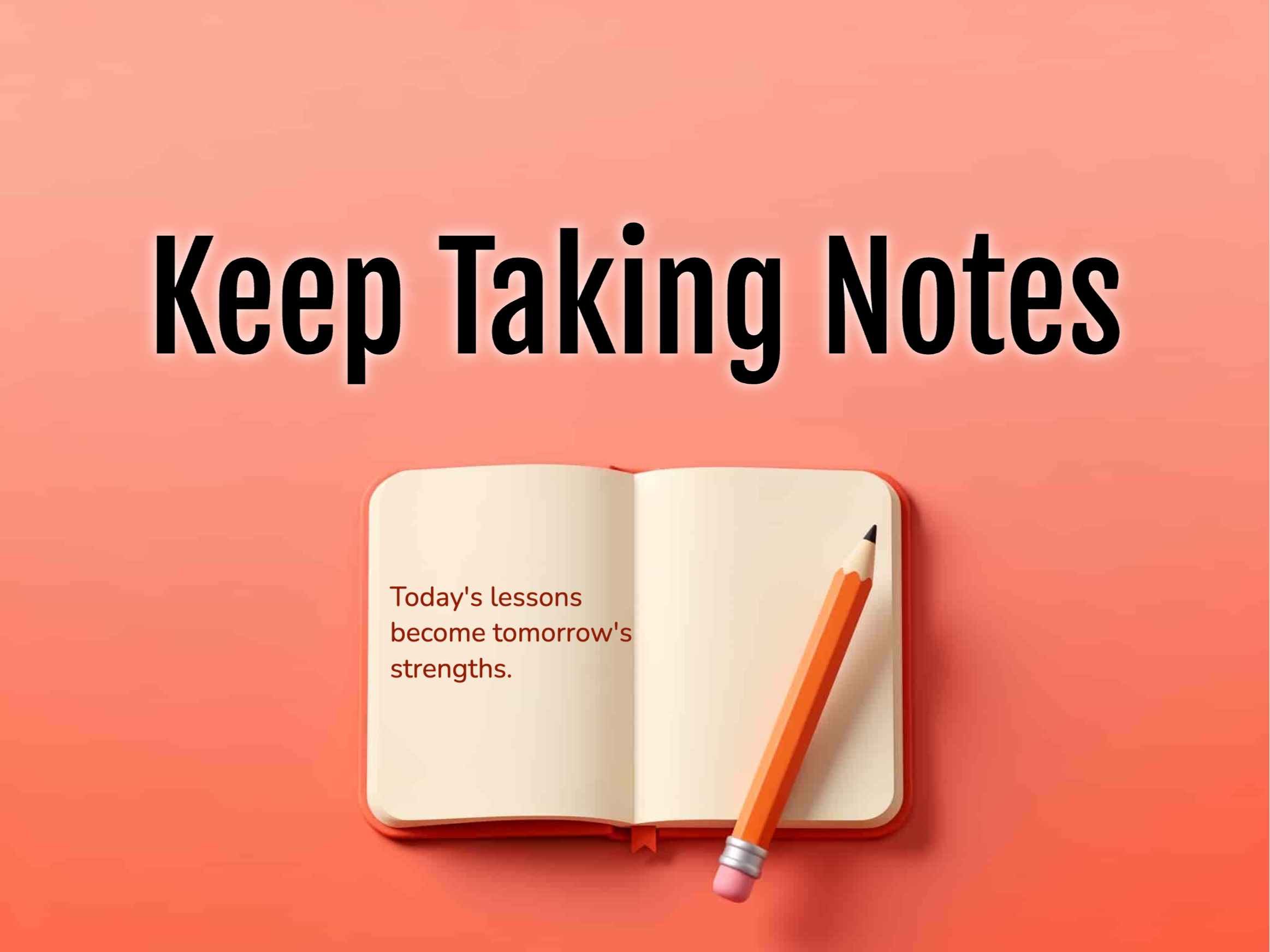 Take Note eCard template preview