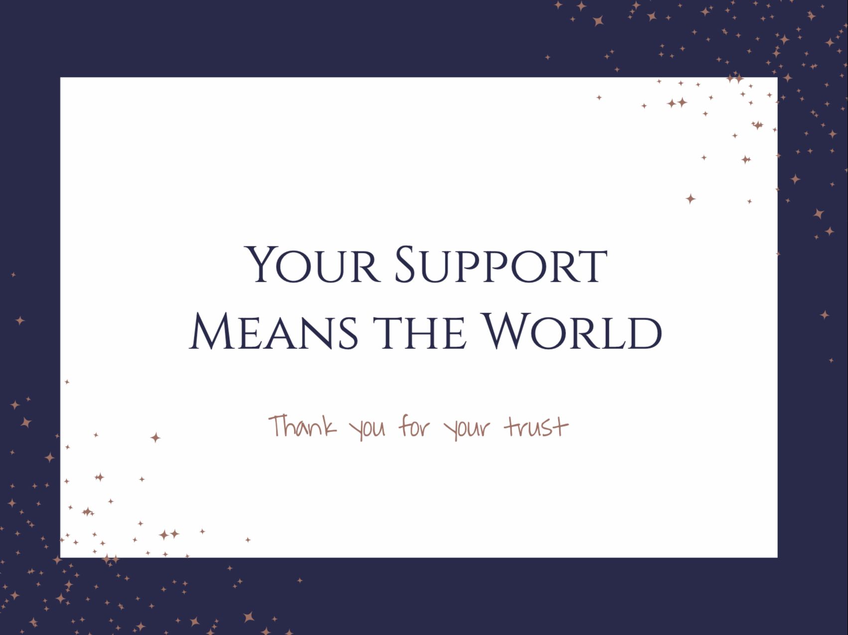 Professional Gratitude eCard Template